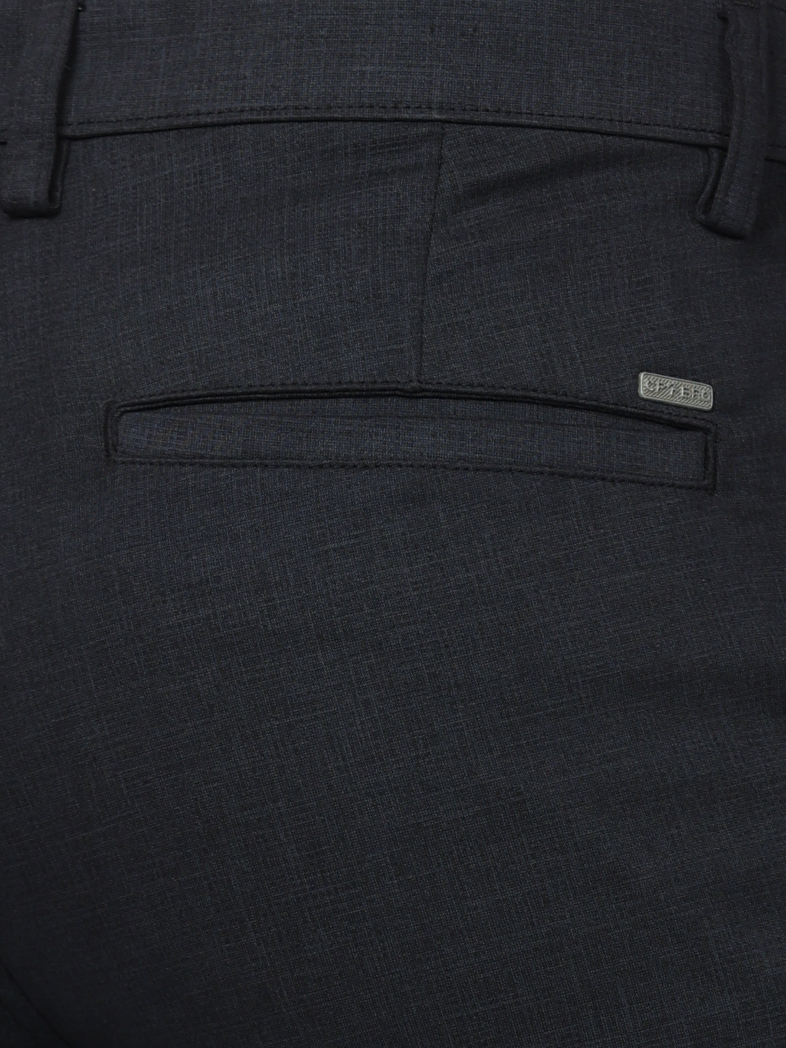 CP BRO Mens Chiesel Fit Solid Black Color Trousers | Tbo2-11 C-Blk-Cf-Ly