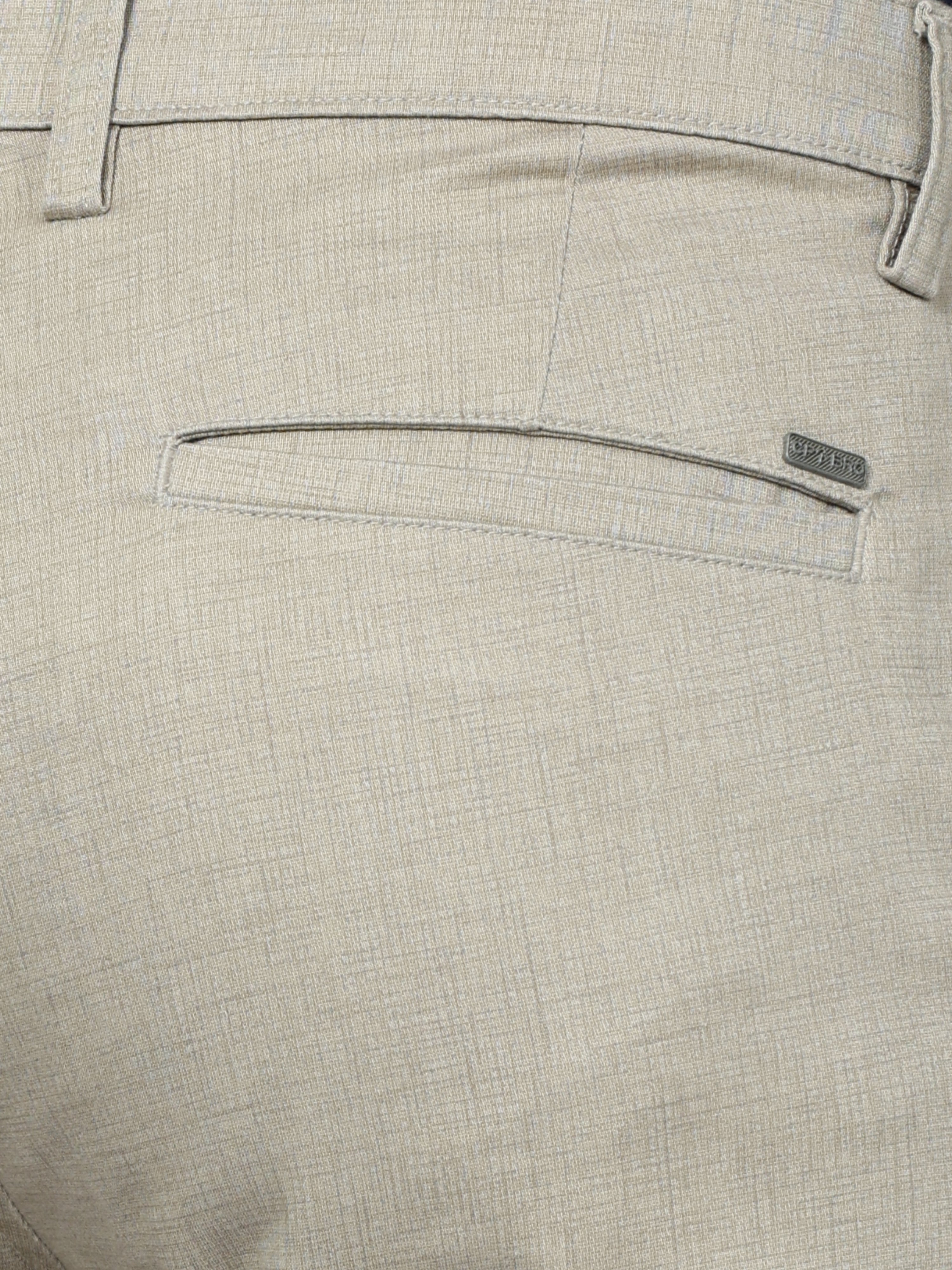 CP BRO Mens Chiesel Fit Solid Beige Color Trousers | Tbo2-11 A-Beg-Cf-Ly