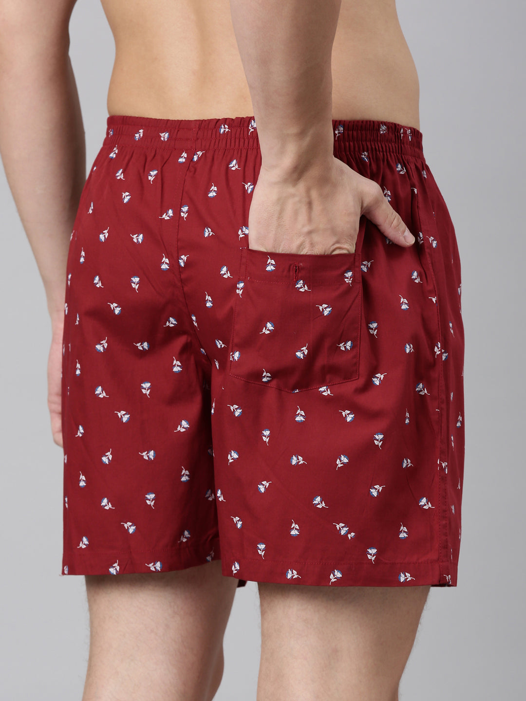 Classic Polo Men's All-Over Print/Solid Slim Fit Cotton Boxer Shorts Pack Of 2 | BXT-95-PRT-SLD