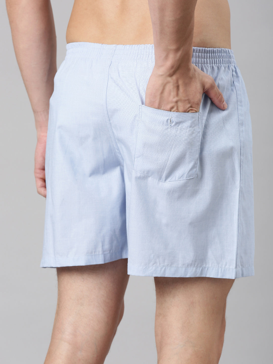 Classic Polo Men's All-Over Print/Solid Slim Fit Cotton Boxer Shorts Pack Of 2 | BXT-104-CHK-PRT