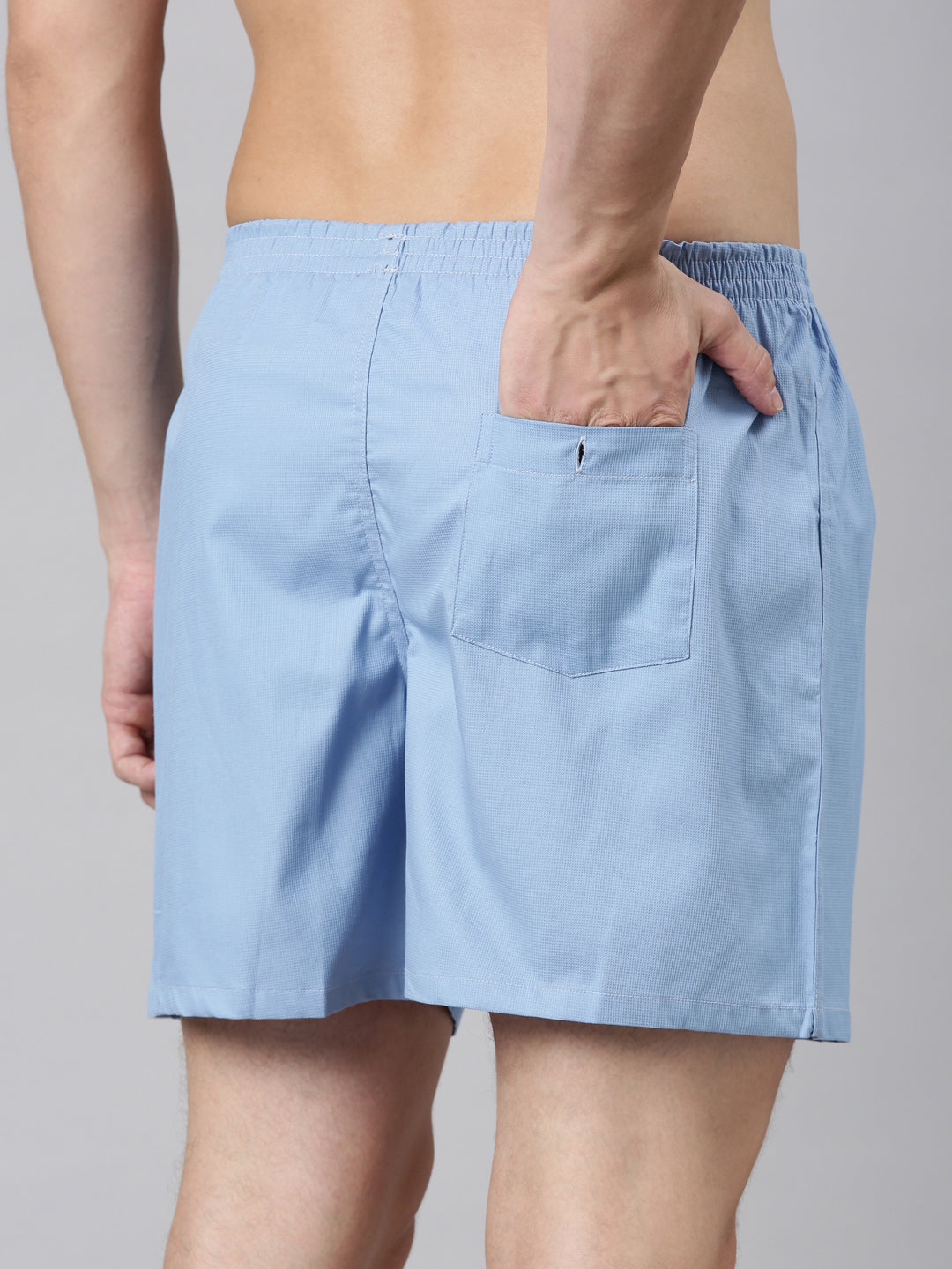 Classic Polo Men's Checked/Solid Slim Fit Cotton Boxer Shorts Pack Of 2 | BXT-73-SLD-CHK