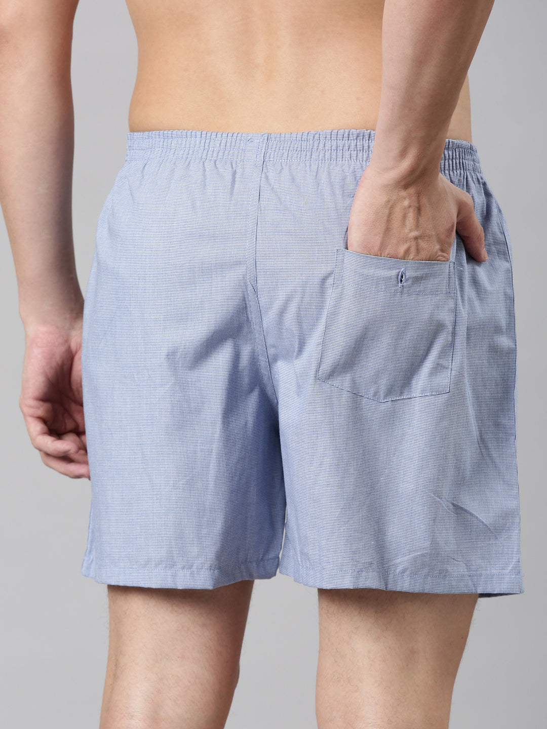 Classic Polo Men's Checked Slim Fit Cotton Boxer Shorts Pack Of 2 | BXT-110-CHK-CHK
