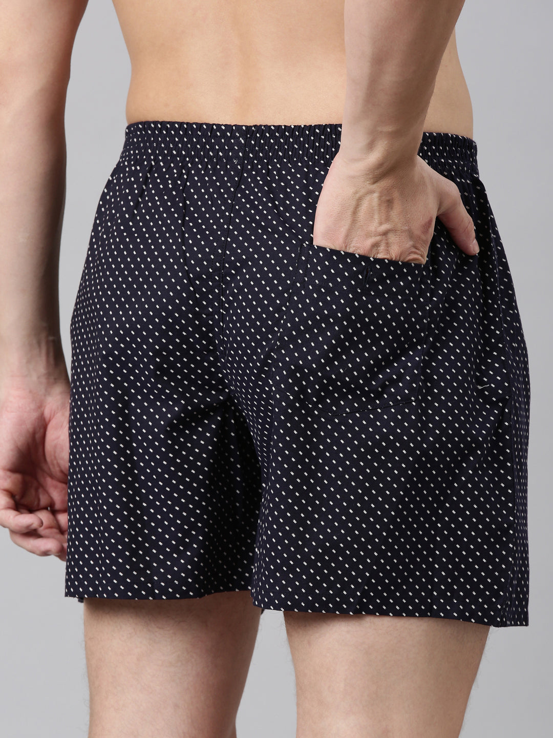 Classic Polo Men's All-Over Print/Solid Slim Fit Cotton Boxer Shorts Pack Of 2 | BXT-67-PRT-DBY