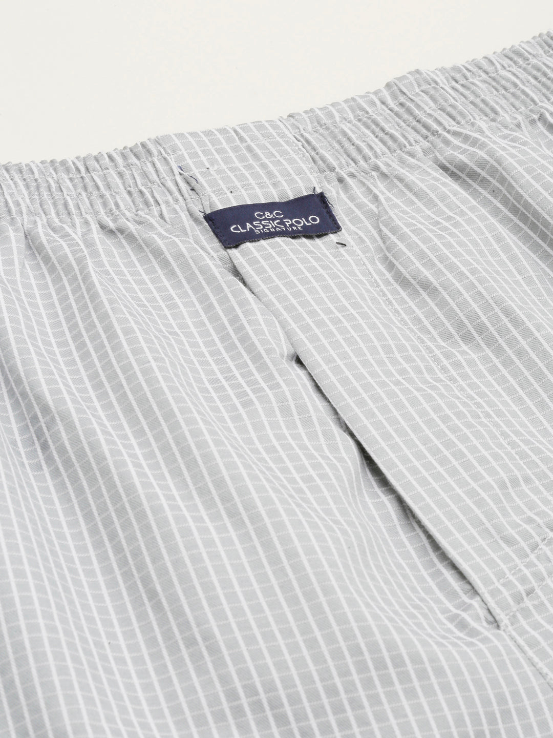 Classic Polo Men's Checked/All-Over Print Slim Fit Cotton Boxer Shorts Pack Of 2 | BXT-72-CHK-PRT