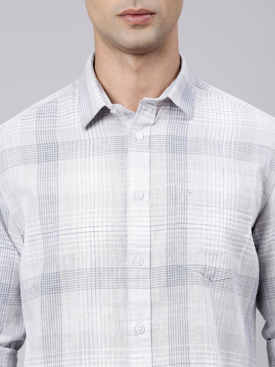 Classic Polo Men's Full Sleeve Multicolor Polo Neck Slim Fit Checked Cotton Casual Shirt | LSHS1-CL-02 A-FS-CHK-SF
