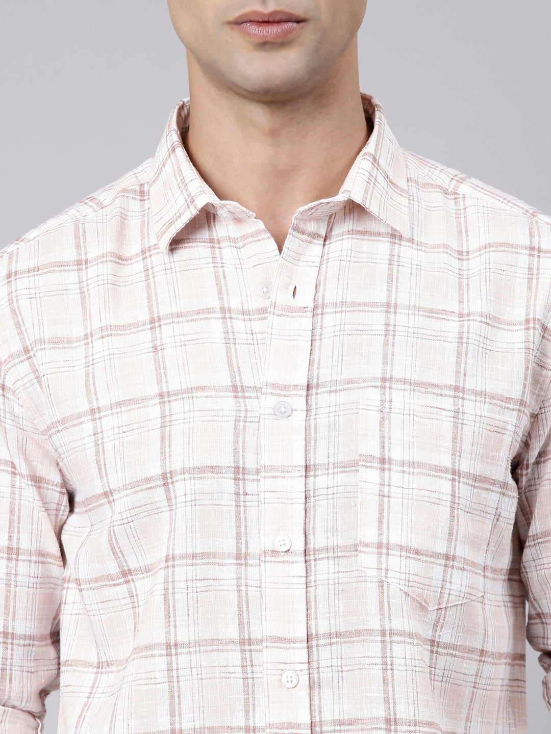 Classic Polo Men's Full Sleeve Multicolor Polo Neck Slim Fit Checked Cotton Casual Shirt | LSHS1-CL-20 A-FS-CHK-SF