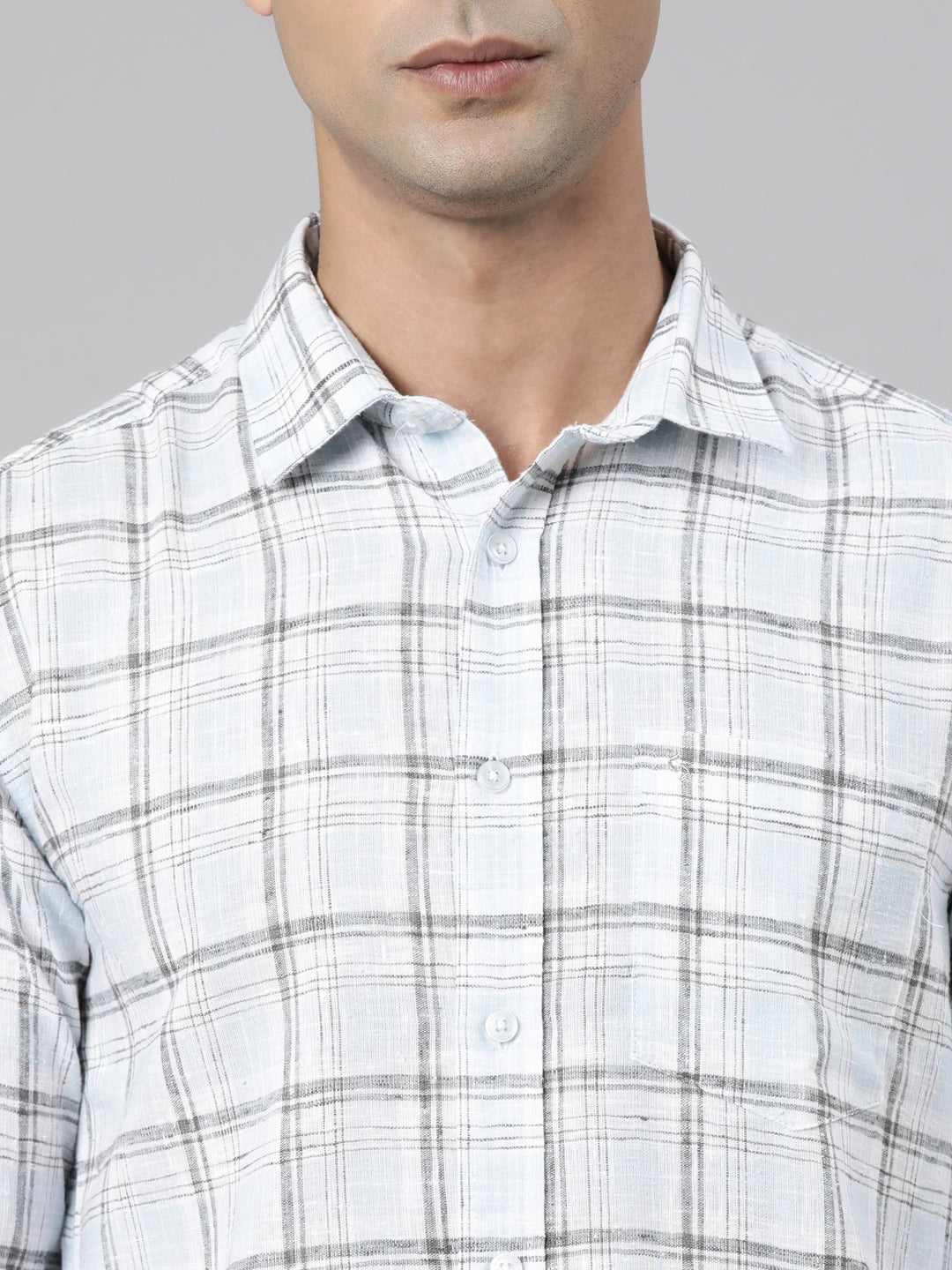 Classic Polo Men's Full Sleeve Multicolor Polo Neck Slim Fit Checked Cotton Casual Shirt | LSHS1-CL-20 B-FS-CHK-SF