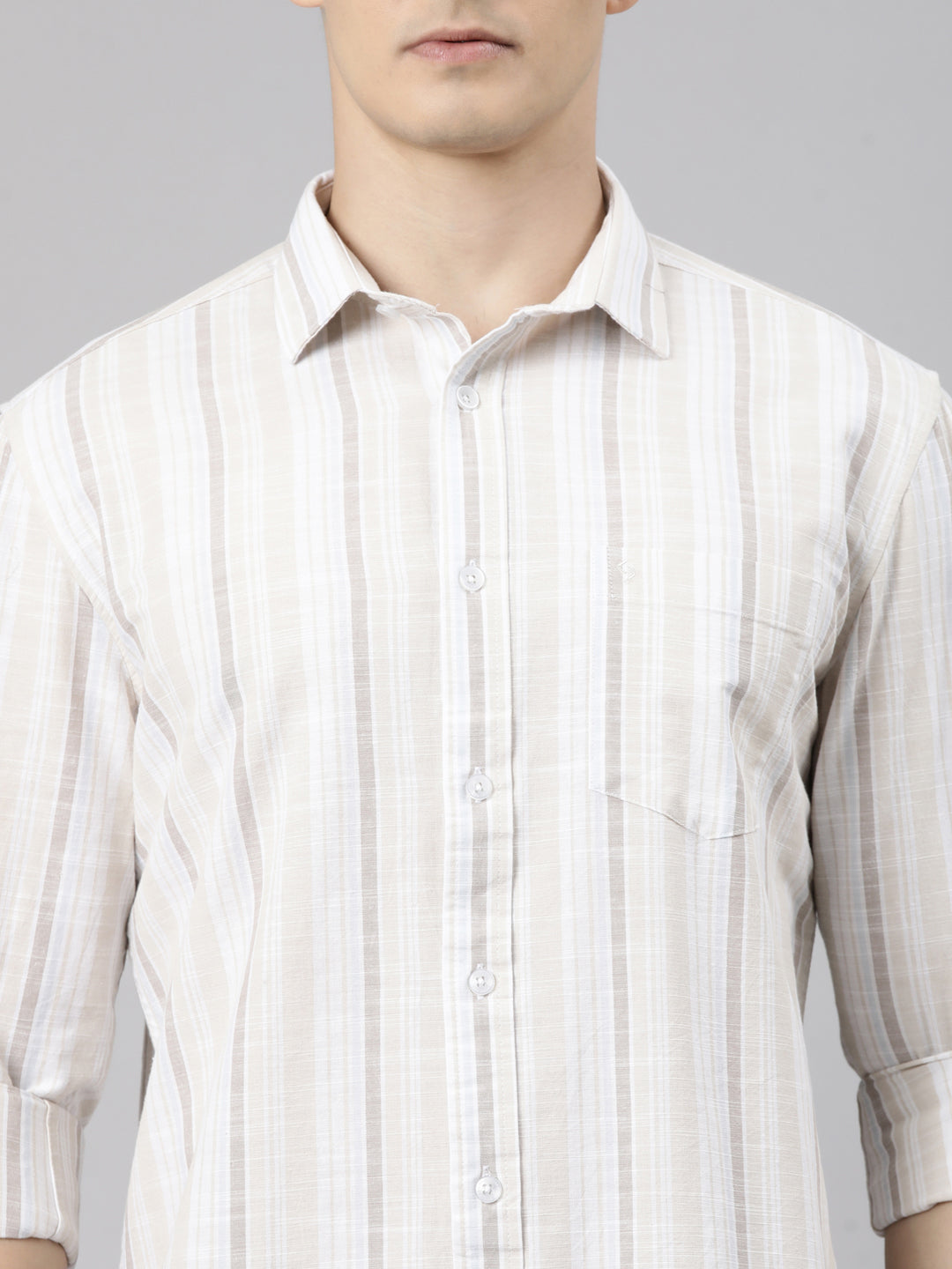 Classic Polo Men's Full Sleeve Multicolor Polo Neck Slim Fit Printed Cotton Casual Shirt | SR1-EL-03 A-FS-STR-SF