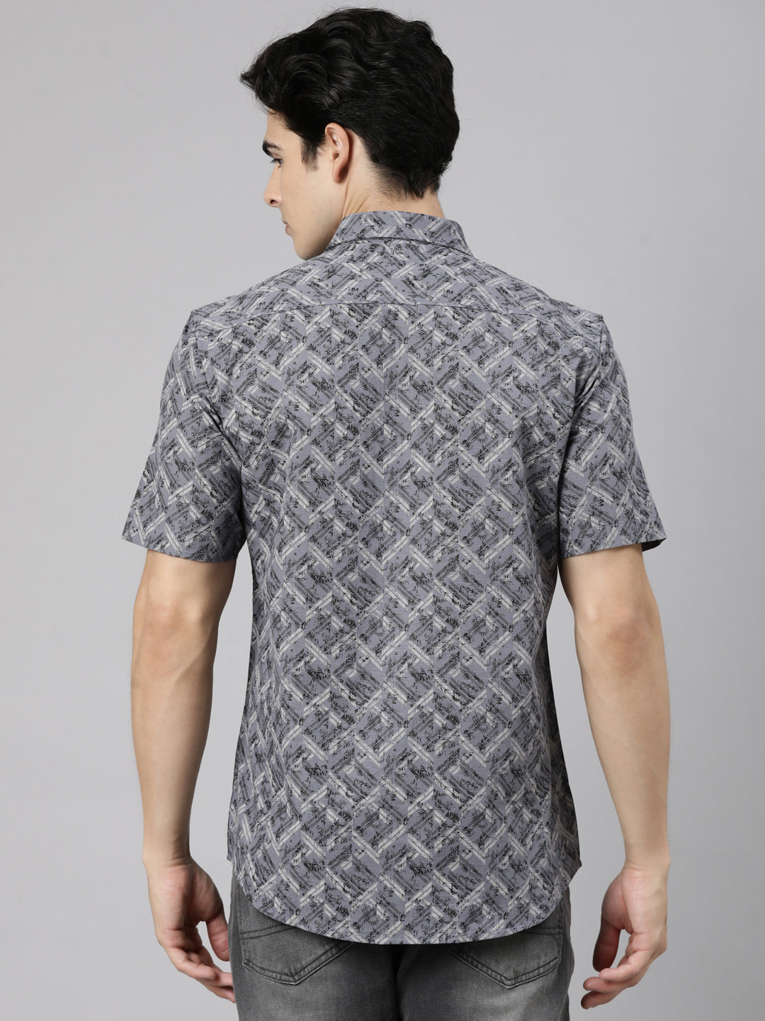 Classic Polo Men's Half Sleeve Multicolor Polo Neck Slim Fit Printed Cotton Casual Shirt | SS1-CL-54 A-HS-PRT-SF