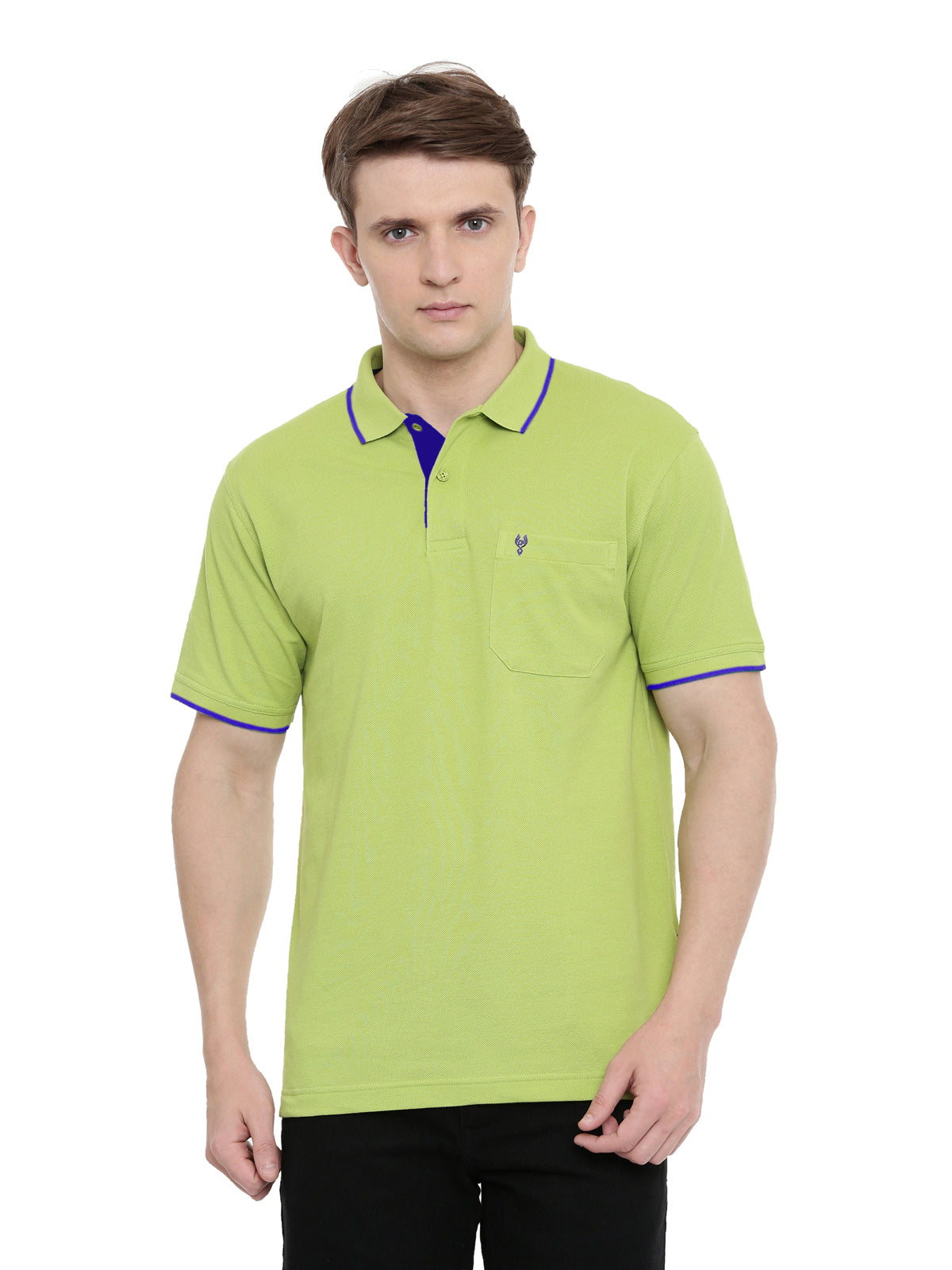 Classic Polo Men's Bright Green Polo Authentic Fit T-Shirt | 4SSN 207