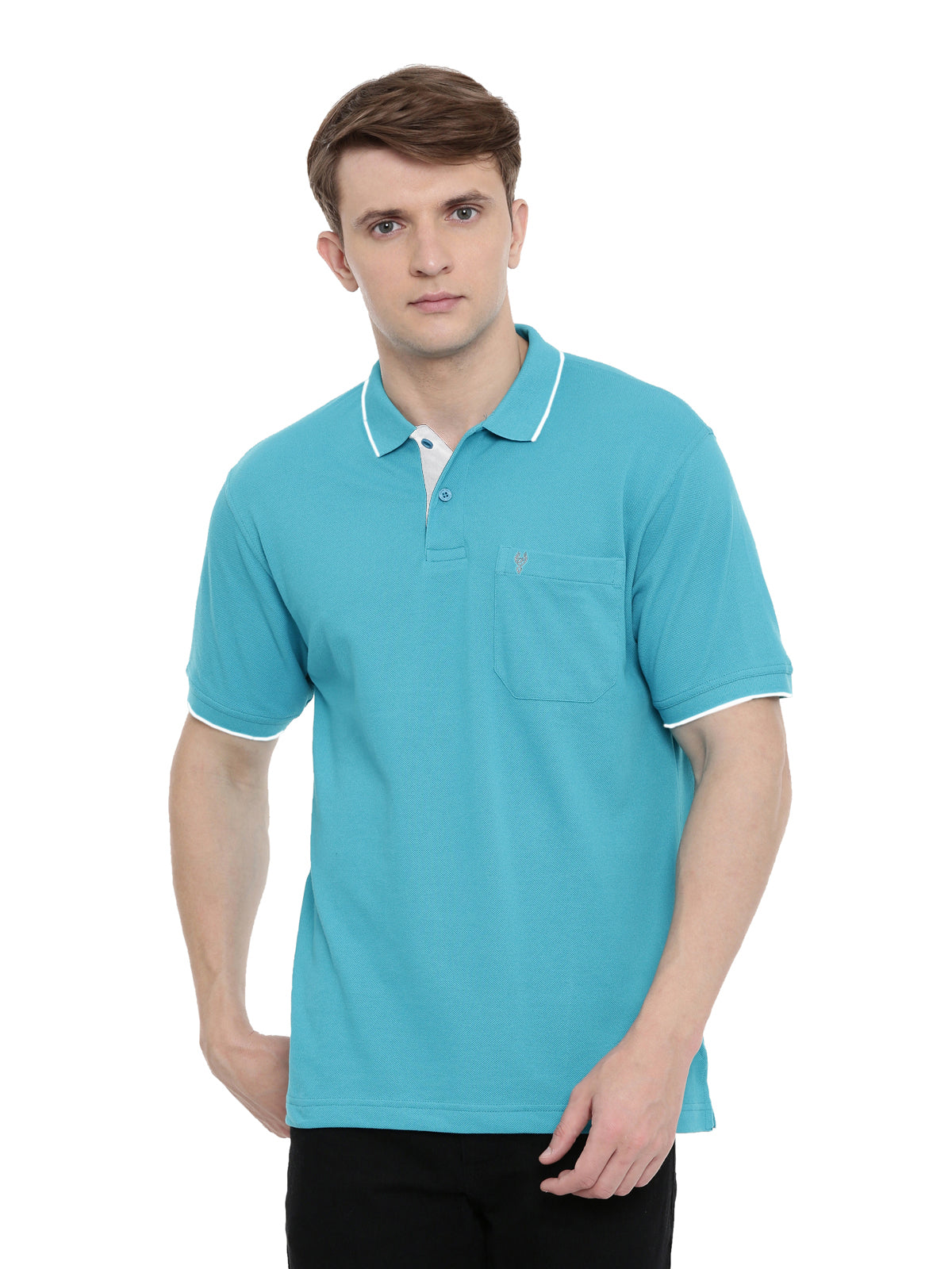 Classic Polo Men's Diva Blue Authentic Fit Polo T-Shirt | 4SSN 209