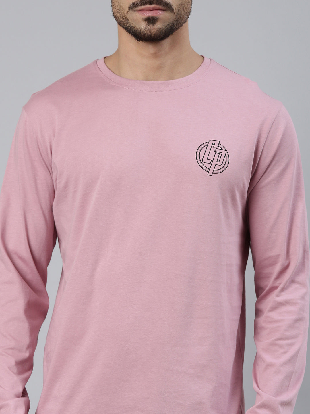 Classic Polo Men's Dark Pink Crew Neck Solid Cotton Slim Fit T-Shirt | BALENO FS - 01 B SF C