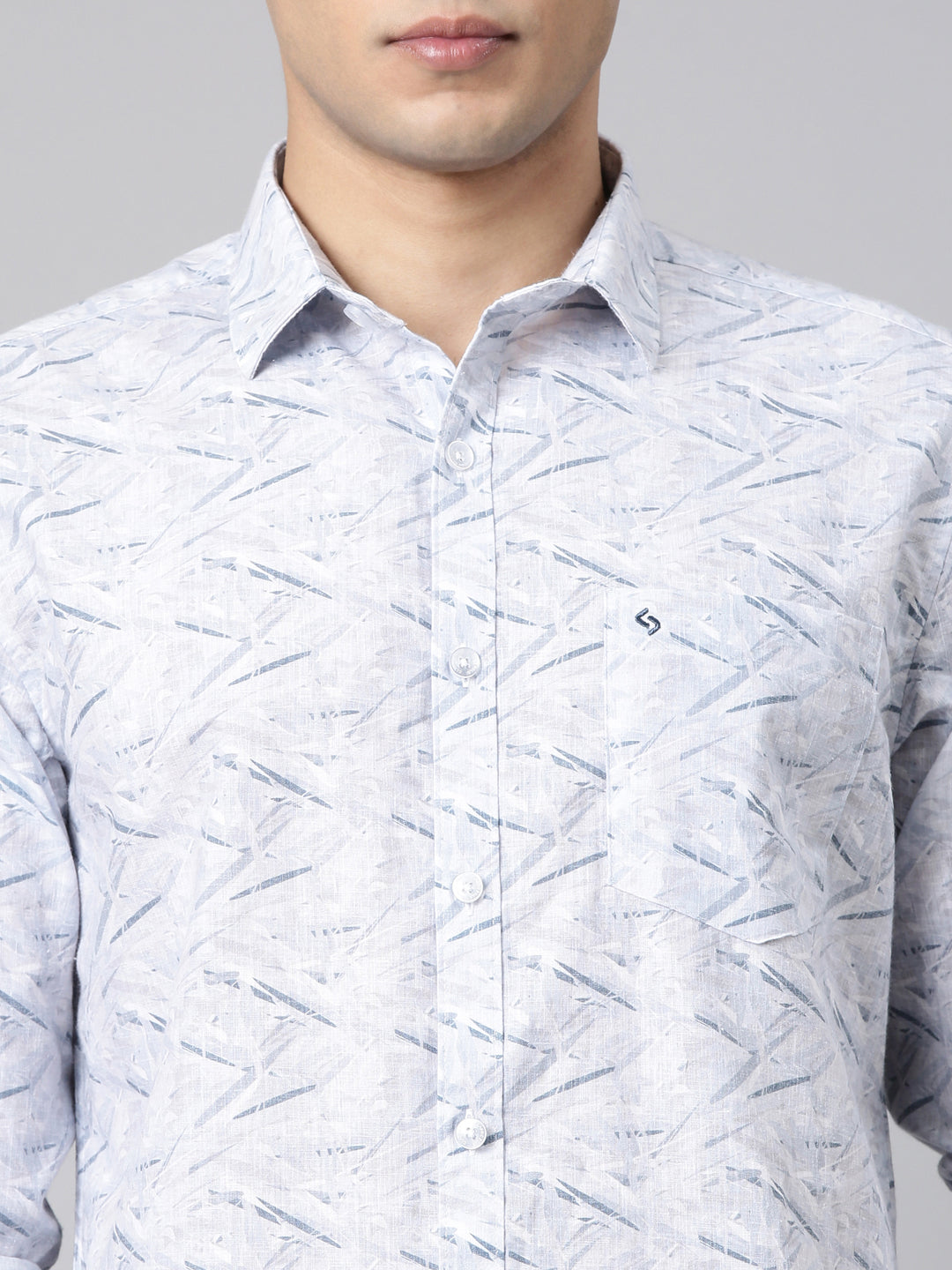 Classic Polo Men's Full Sleeve Multicolor Polo Neck Slim Fit All-Over Print Cotton Casual Shirt | SR1-CL-23 B-FS-PRT-SF