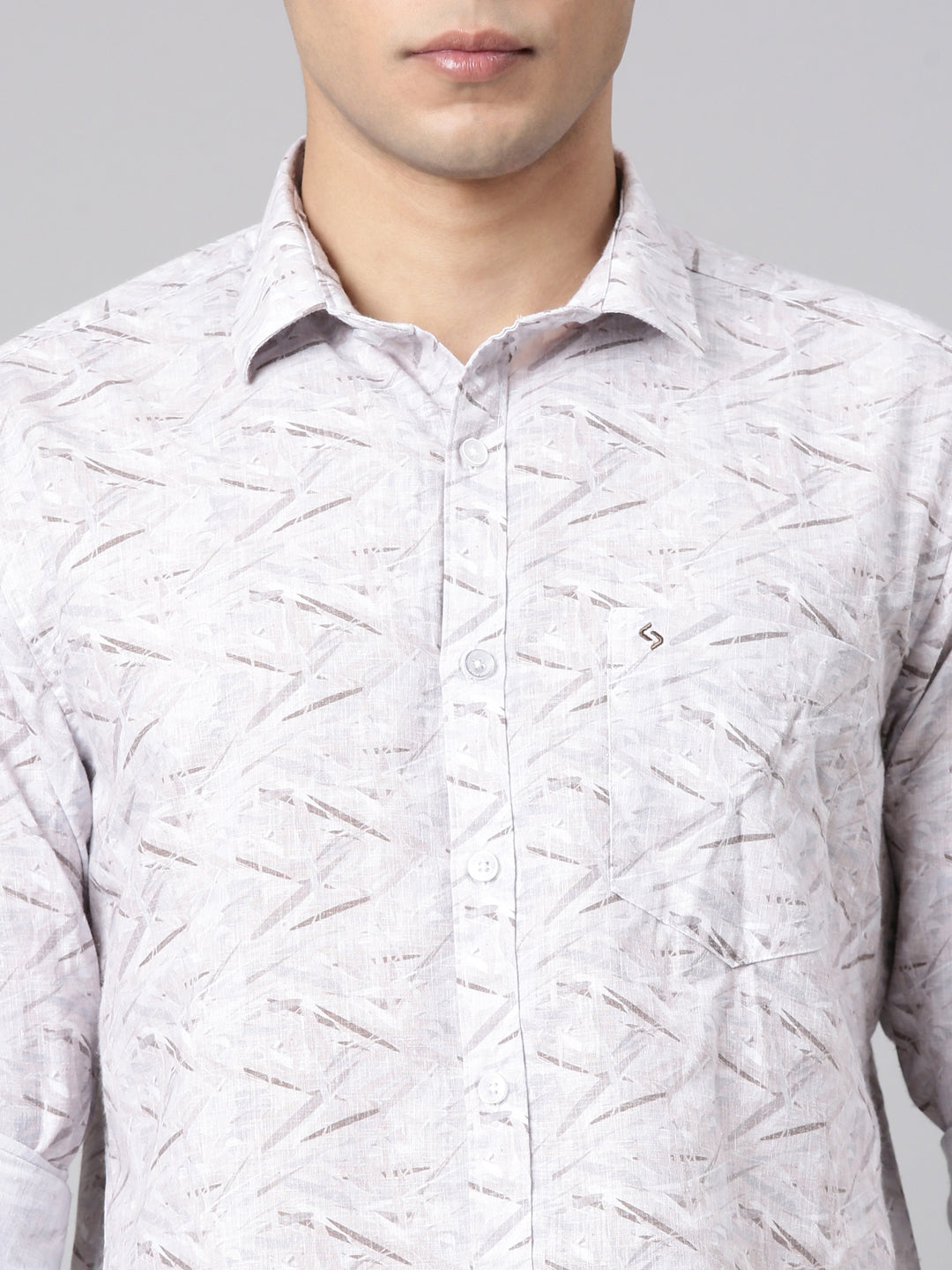 Classic Polo Men's Full Sleeve Multicolor Polo Neck Slim Fit All-Over Print Cotton Casual Shirt | SR1-CL-23 A-FS-PRT-SF