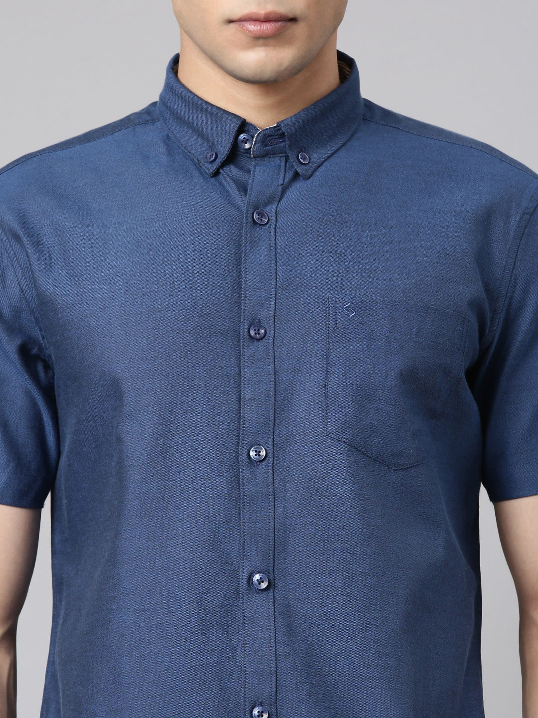 Classic Polo Men's Half Sleeve Teal Blue Polo Neck Milano Fit Solid Cotton Casual Shirt | TOY-ENZO-TEAL MF HS