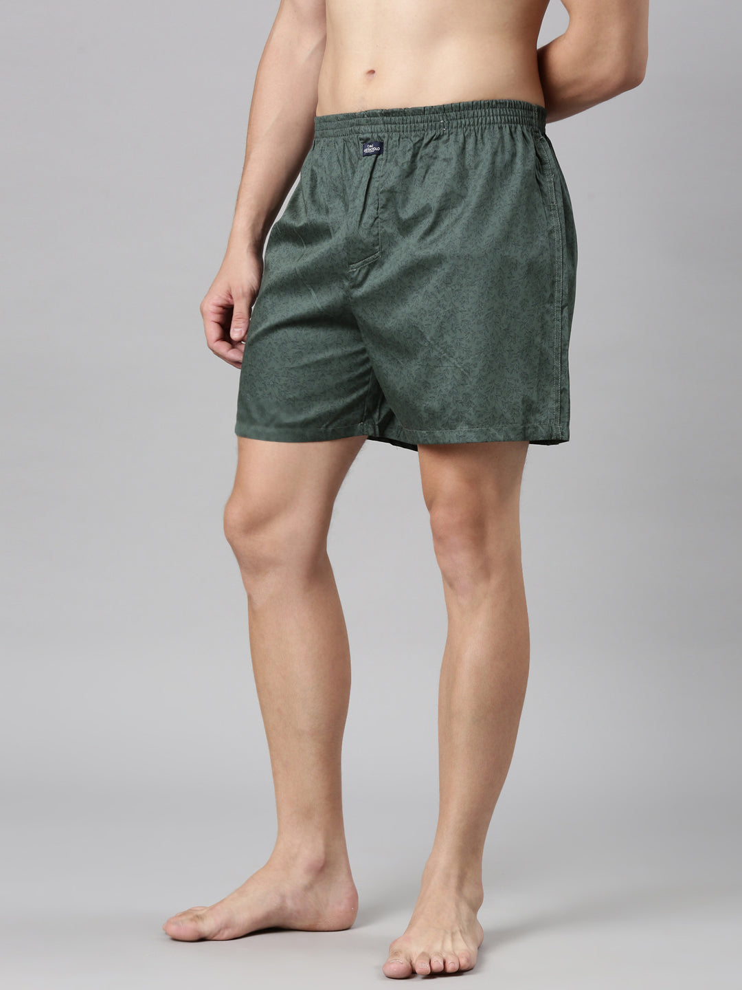 Classic Polo Men's All-Over Print/Solid Slim Fit Cotton Boxer Shorts Pack Of 2 | BXT-98-PRT-SLD