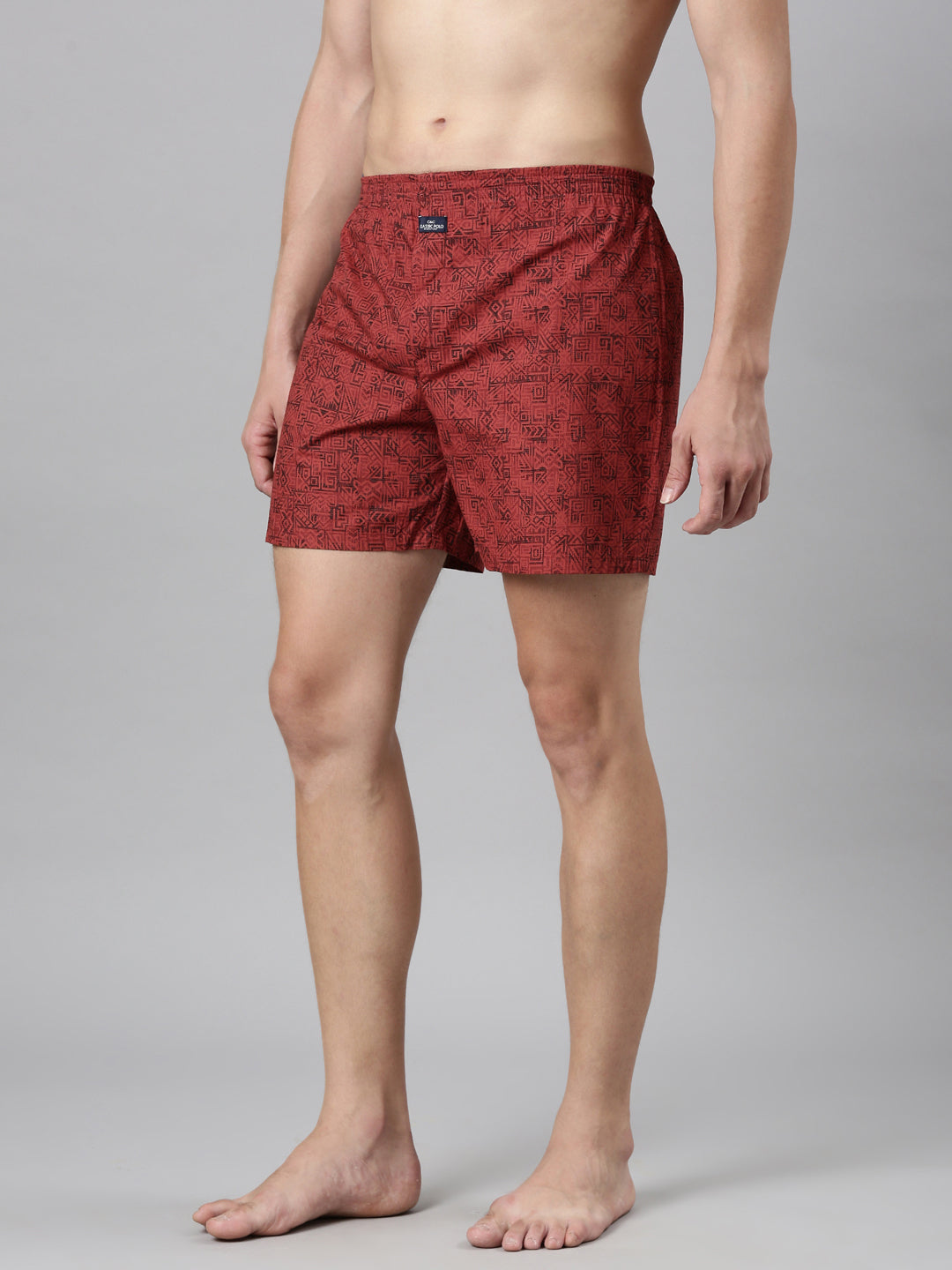 Classic Polo Men's All-Over Print Slim Fit Cotton Boxer Shorts Pack Of 2 | BXT-112-PRT-PRT