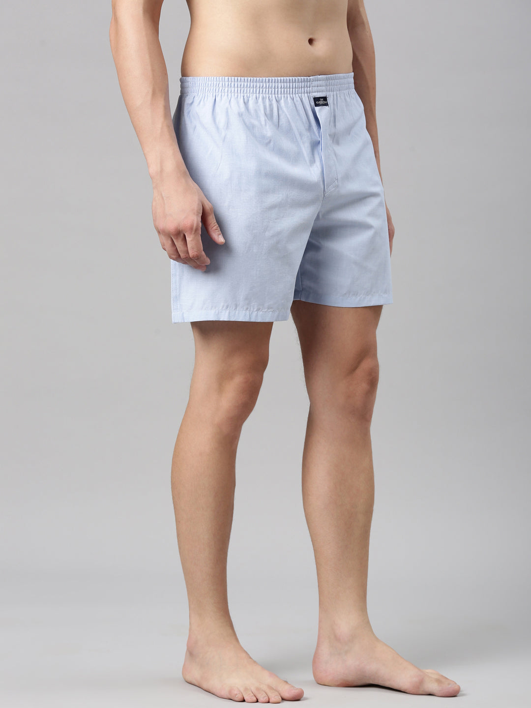Classic Polo Men's All-Over Print/Solid Slim Fit Cotton Boxer Shorts Pack Of 2 | BXT-104-CHK-PRT