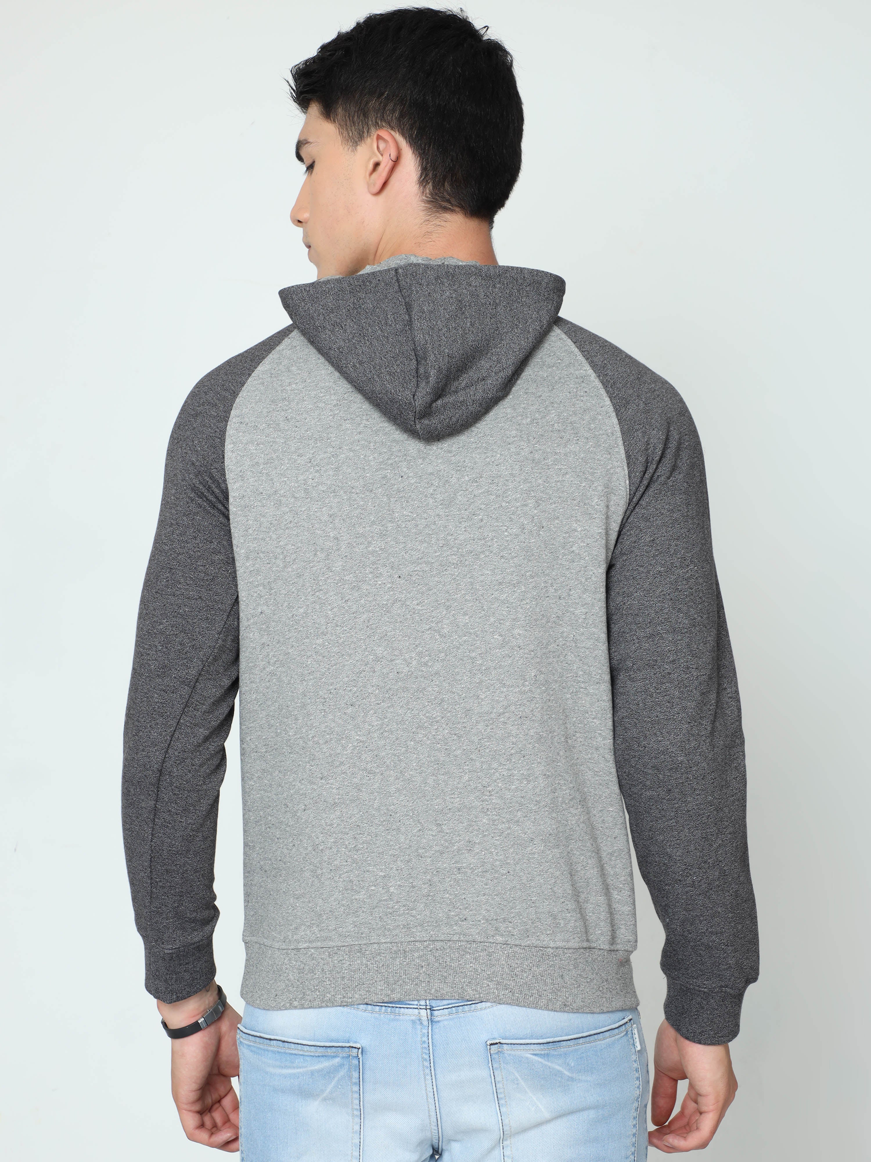 Classic Polo Mens 100% Cotton Grey Printed Crew Neck Full Sleeves Slim Fit Sweat Shirt |Cp-Ss-13