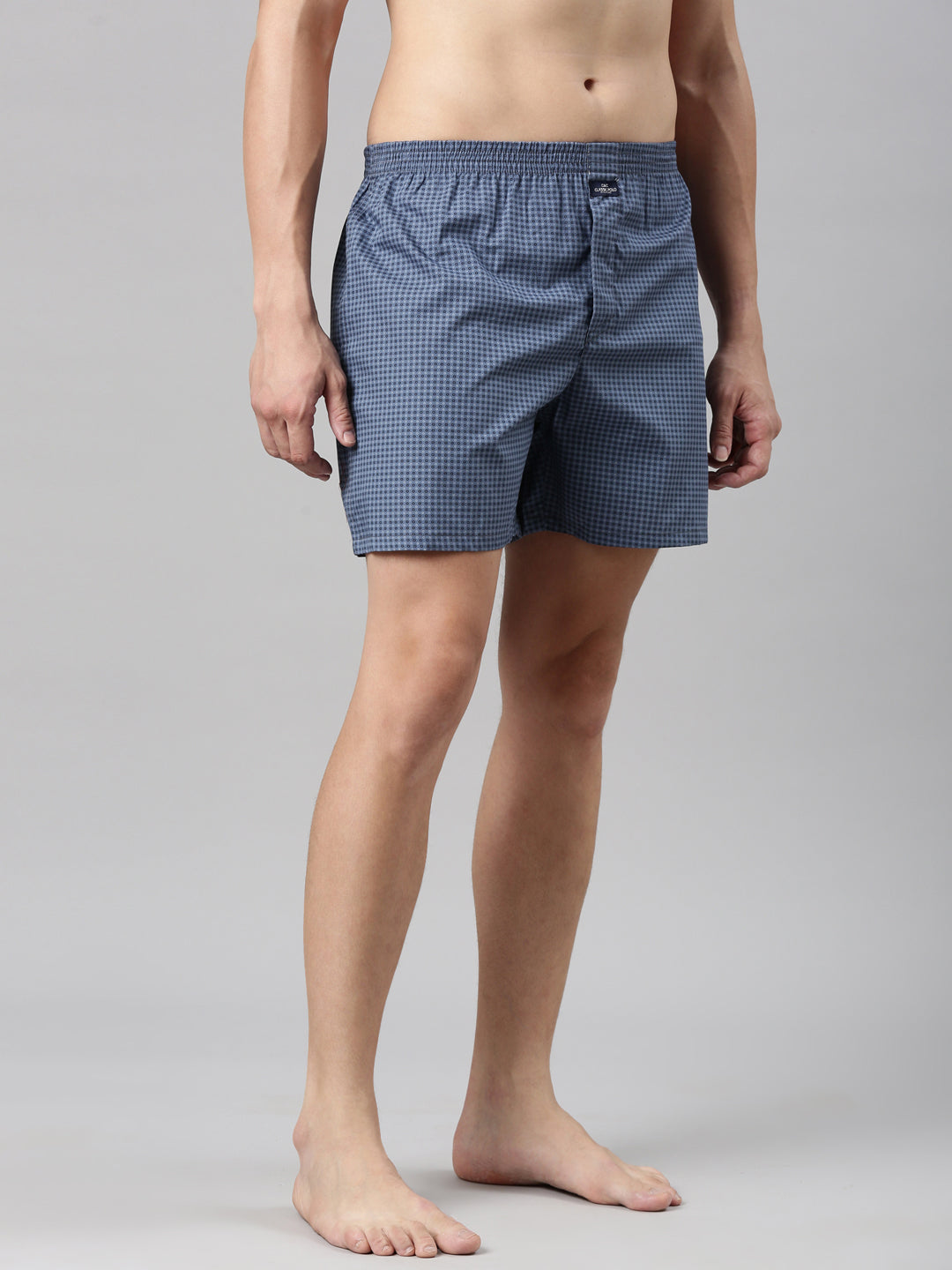 Classic Polo Men's Solid/All-Over Print Slim Fit Cotton Boxer Shorts Pack Of 2 | BXT-68-PRT-JAQ
