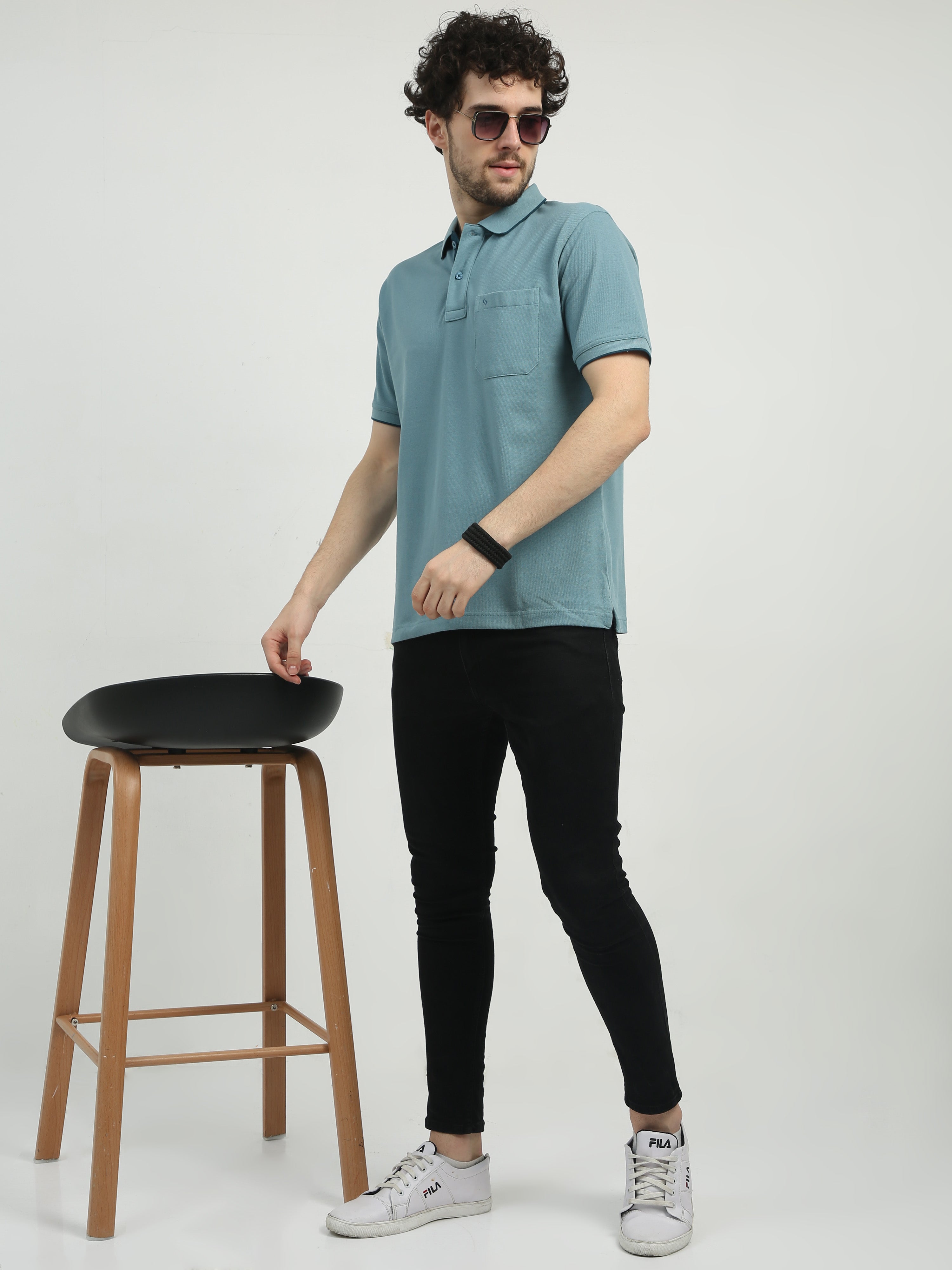 Classic Polo Men's Polo Neck Half Sleeve Authentic Fit Cotton T Shirt | TOY-NOVA-LAGOON