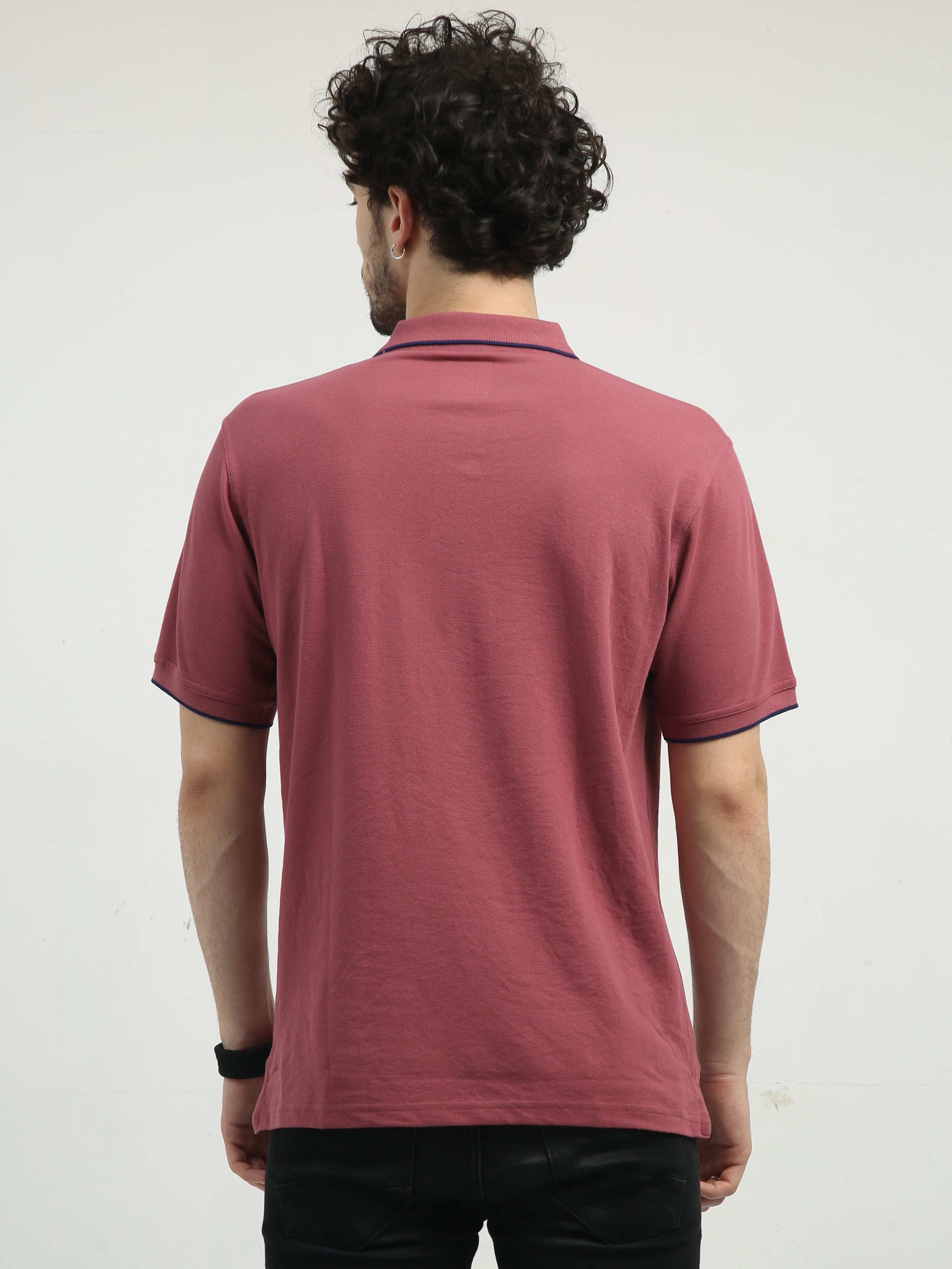 Classic Polo Men's Polo Neck Half Sleeve Authentic Fit Cotton T Shirt | TOY-NOVA-MAUVEWOOD