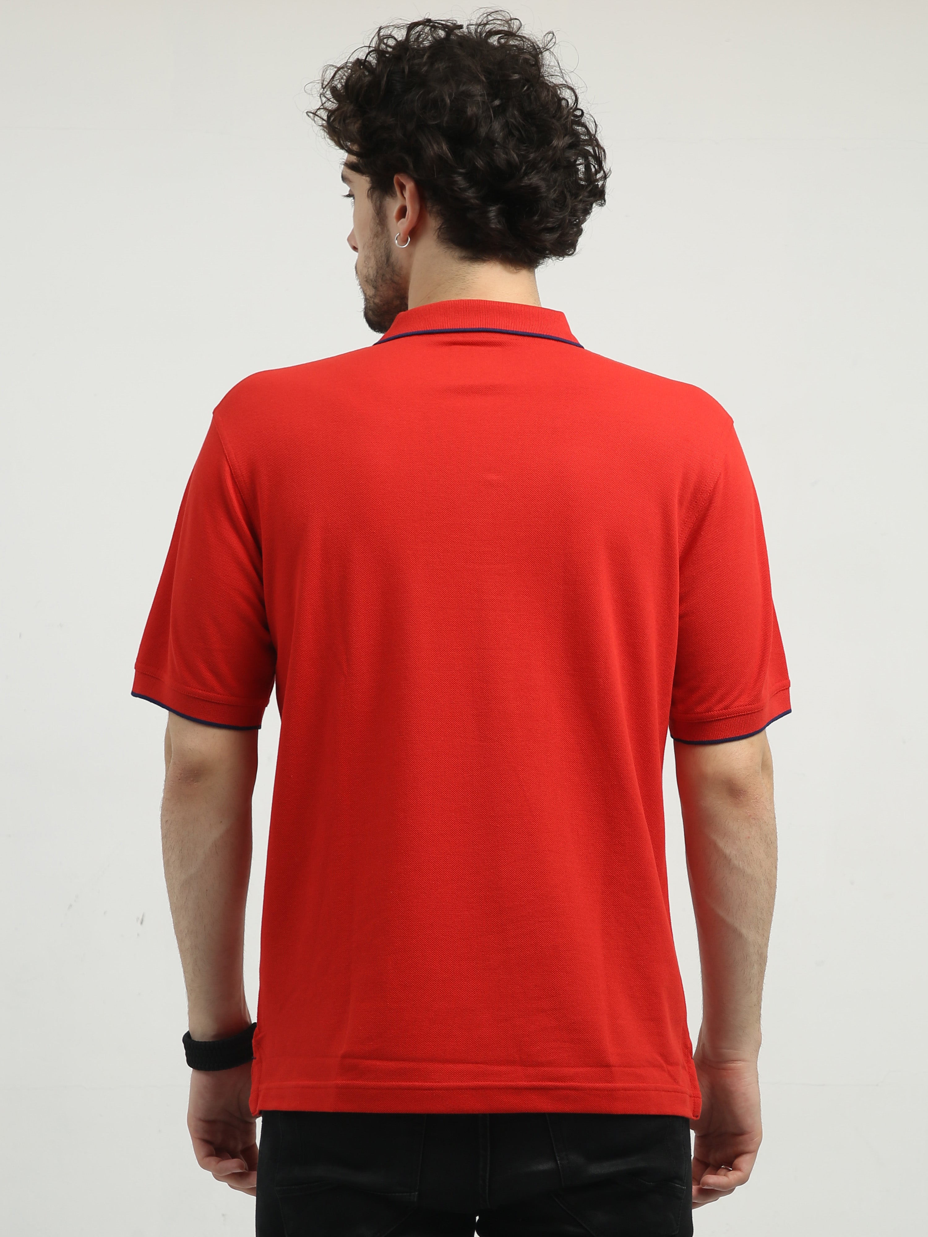 Classic Polo Men's Polo Neck Half Sleeve Authentic Fit Cotton T Shirt | TOY-NOVA-SALSA