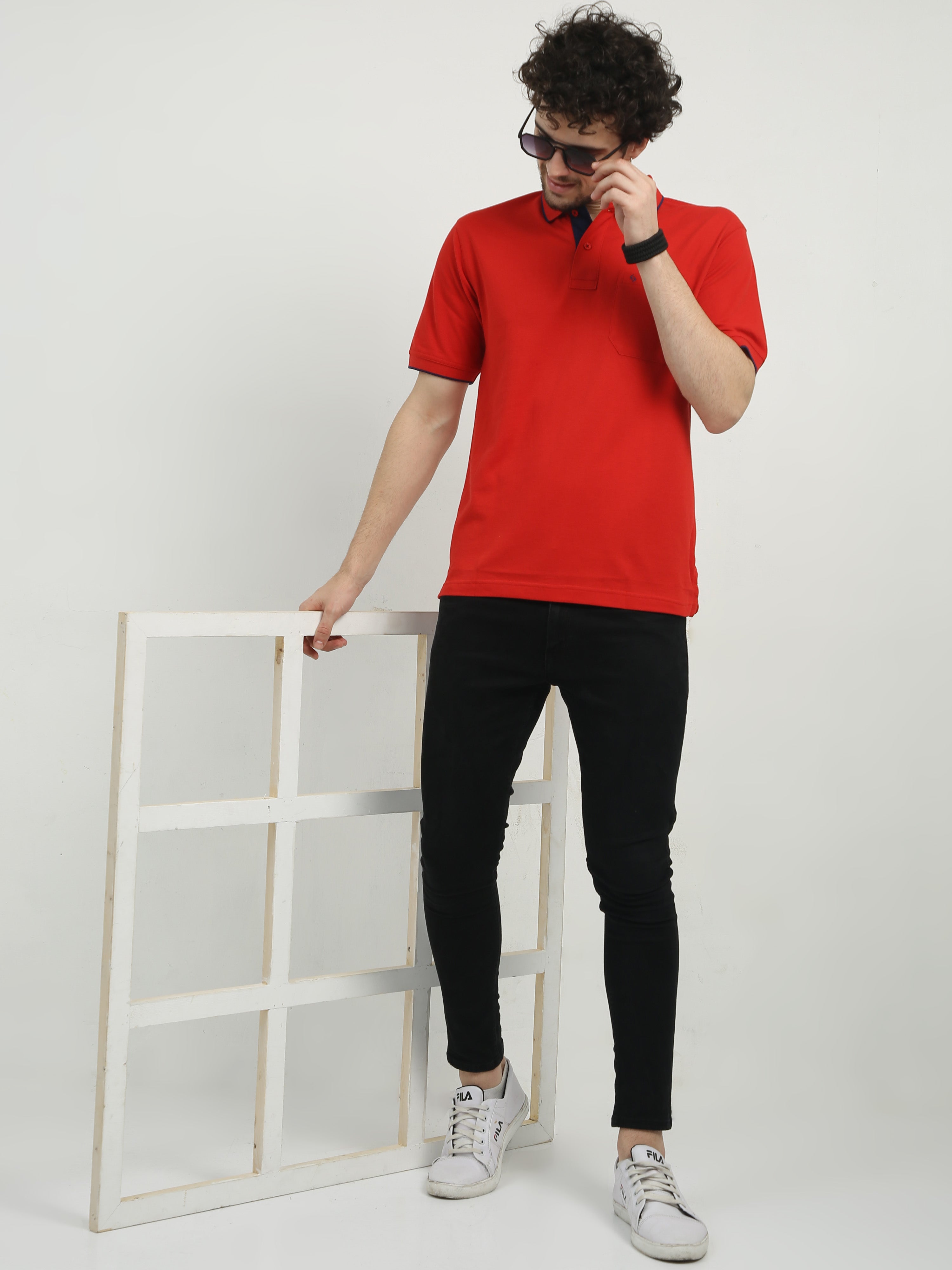 Classic Polo Men's Polo Neck Half Sleeve Authentic Fit Cotton T Shirt | TOY-NOVA-SALSA