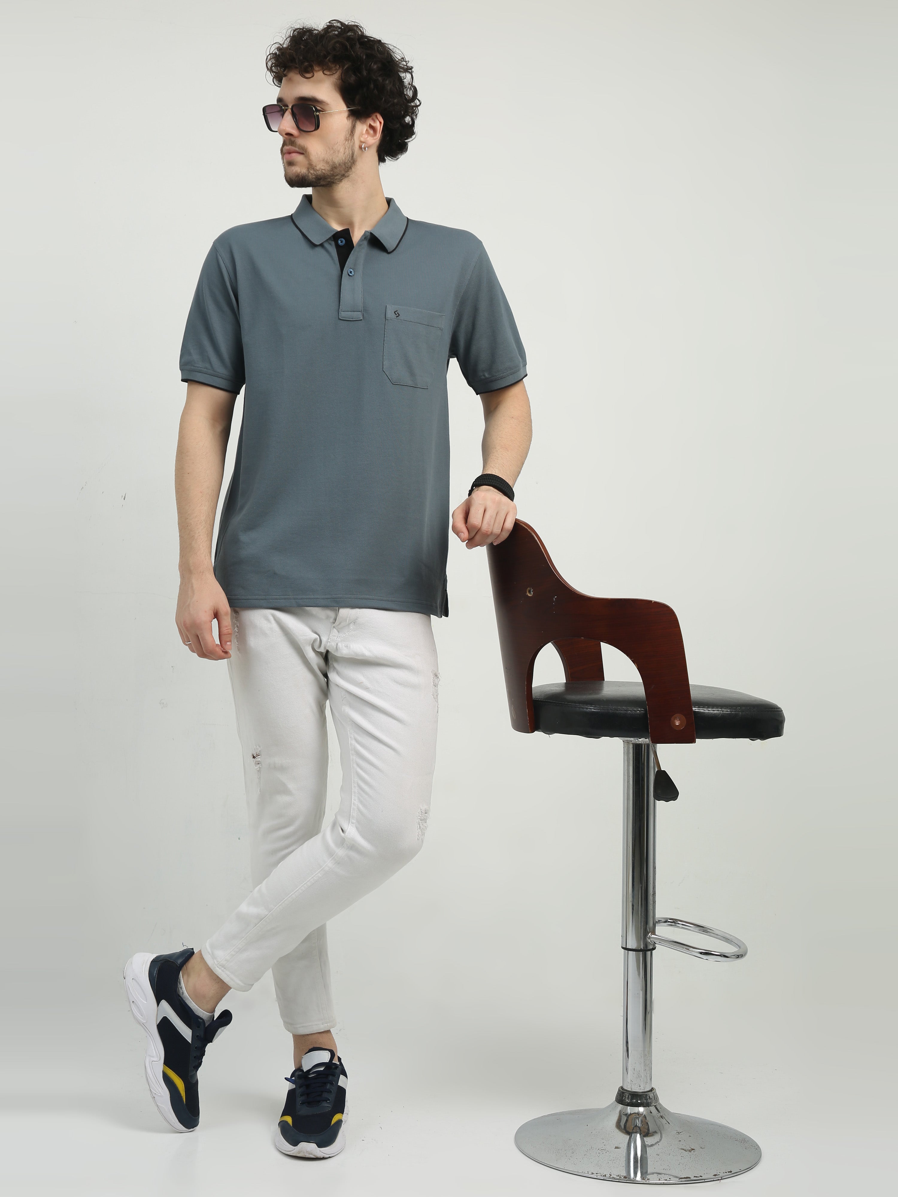 Classic Polo Men's Polo Neck Half Sleeve Authentic Fit Cotton T Shirt | TOY-NOVA-STROMY WEATHER