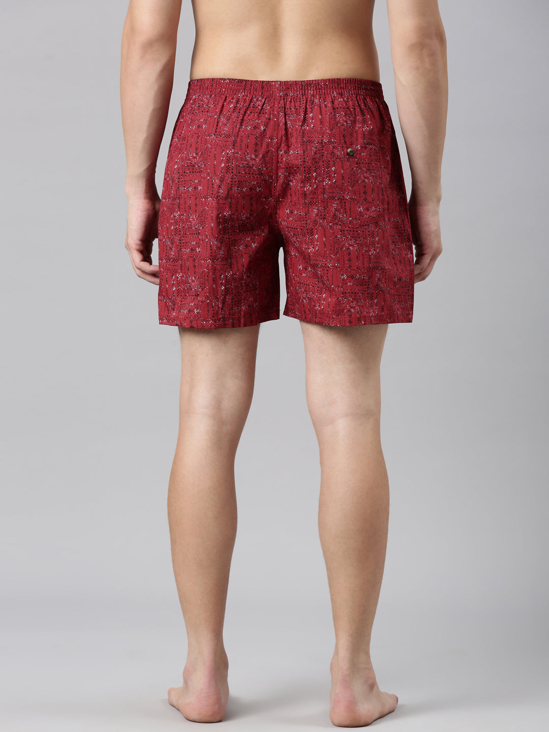 Classic Polo Men's All-Over Print/Solid Slim Fit Cotton Boxer Shorts Pack Of 2 | BXT-66-PRT-CHK