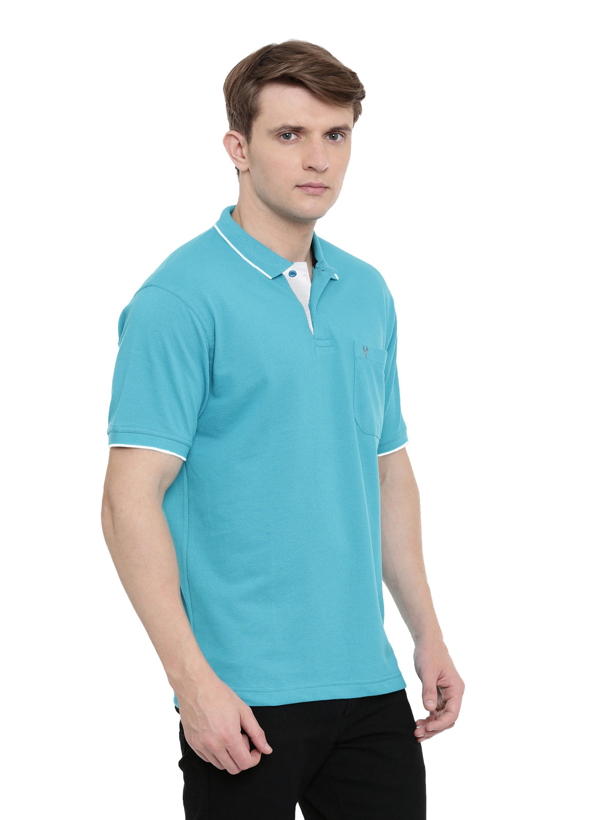 Classic Polo Men's Diva Blue Authentic Fit Polo T-Shirt | 4SSN 209