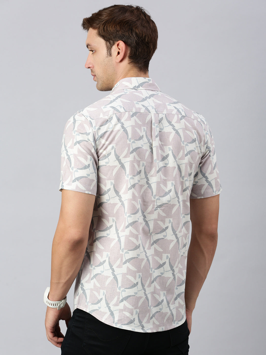 Classic Polo Men's Half Sleeve Multicolor Slim Fit Printed Casual Shirt | SP2-EL-15 A-HS-PRT-SF