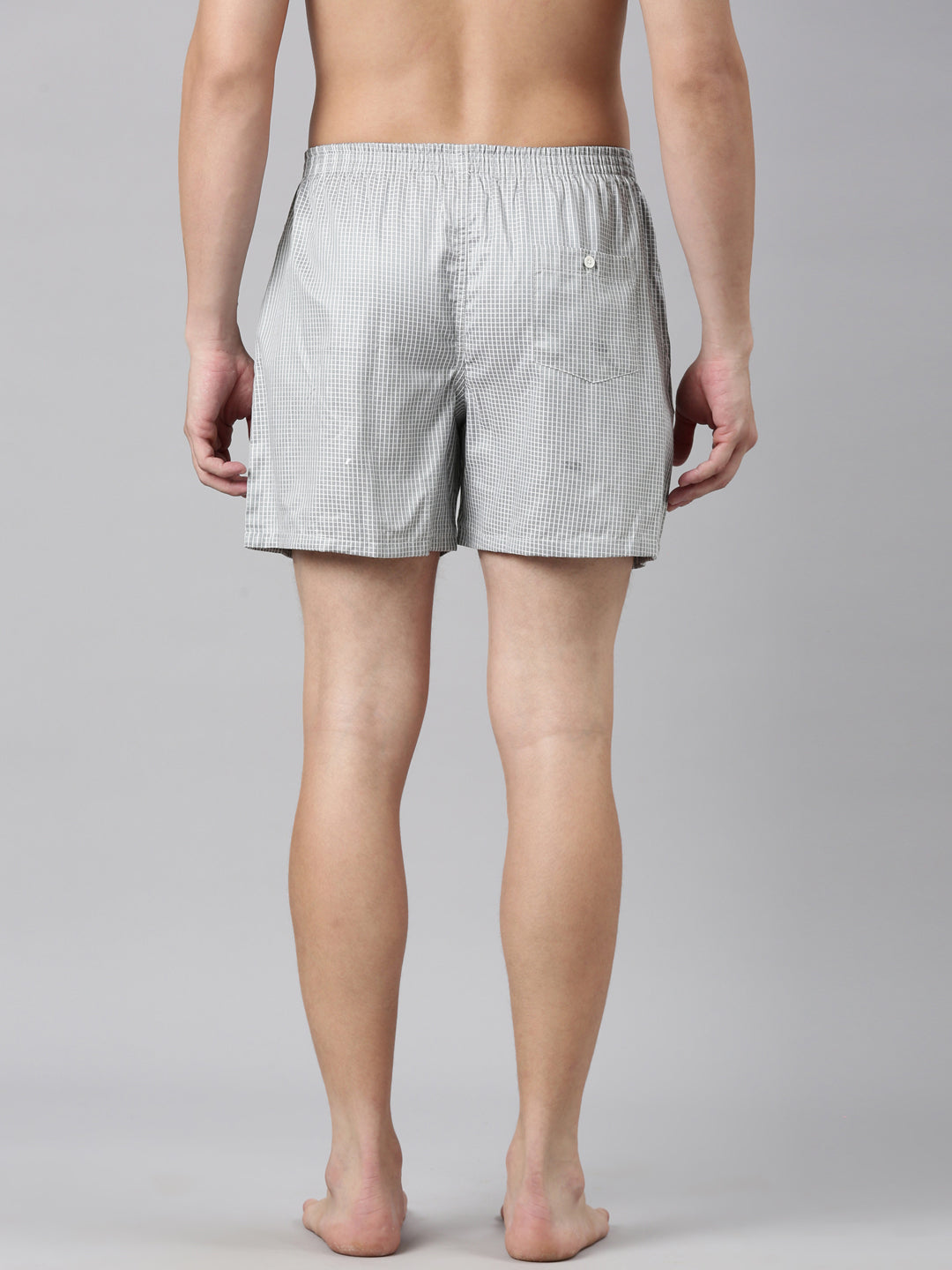 Classic Polo Men's Checked/All-Over Print Slim Fit Cotton Boxer Shorts Pack Of 2 | BXT-72-CHK-PRT