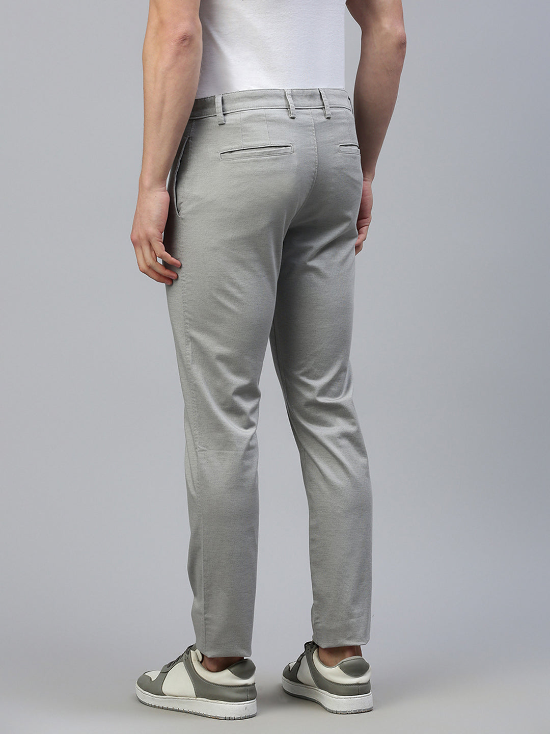 Classic Polo Men's Grey Slim Fit Solid Trouser||TQ1-CL-09 A-GRY-MF-LY