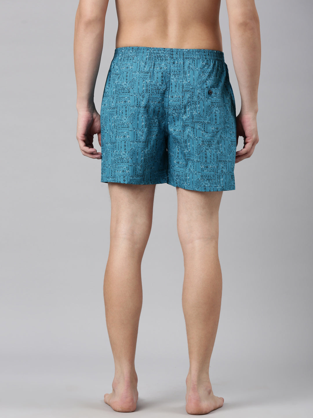 Classic Polo Men's Checked/All-Over Print Slim Fit Cotton Boxer Shorts Pack Of 2 | BXT-64-PRT-CHK