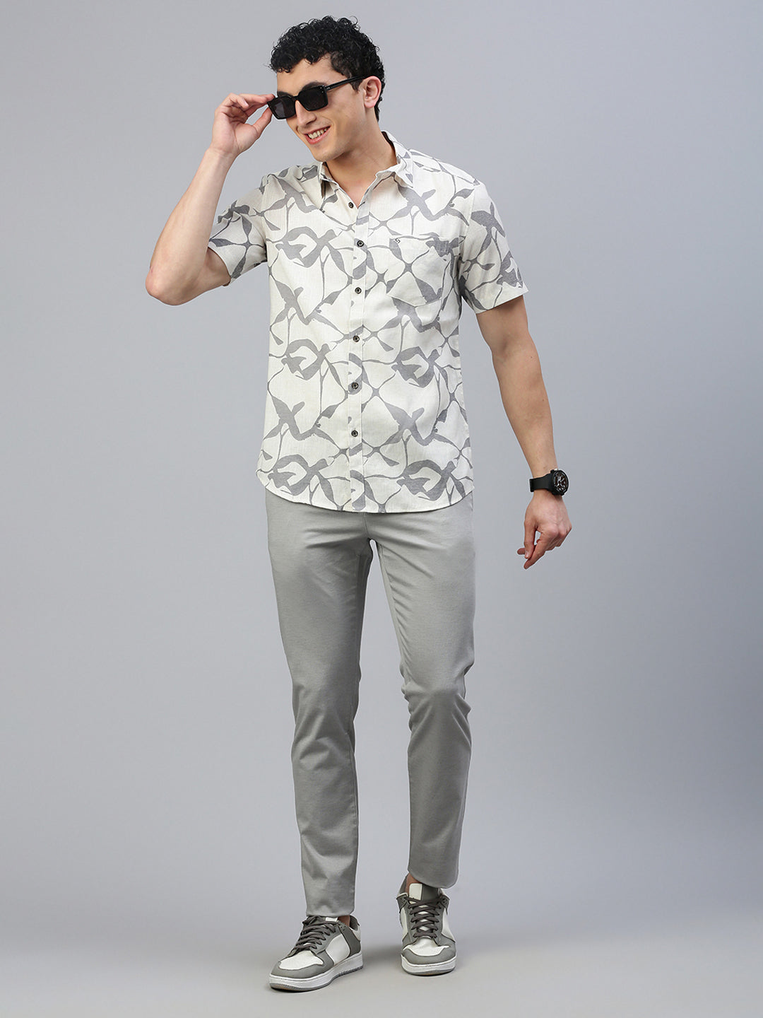 Classic Polo Men's Grey Slim Fit Solid Trouser||TQ1-CL-09 A-GRY-MF-LY
