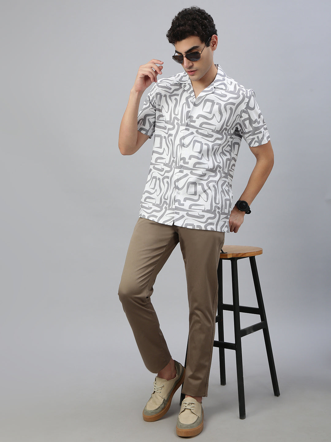 Classic Polo Men's Khaki Moderate Fit Solid Casual Trouser||TQ1-CL-31 E-KHK-MF-LY