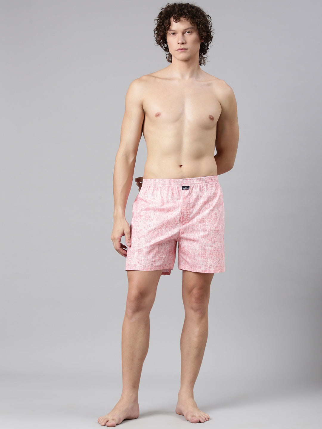 Classic Polo Men's All-Over Print/Striped Slim Fit Cotton Boxer Shorts Pack Of 2 | BXT-111-PRT-STR