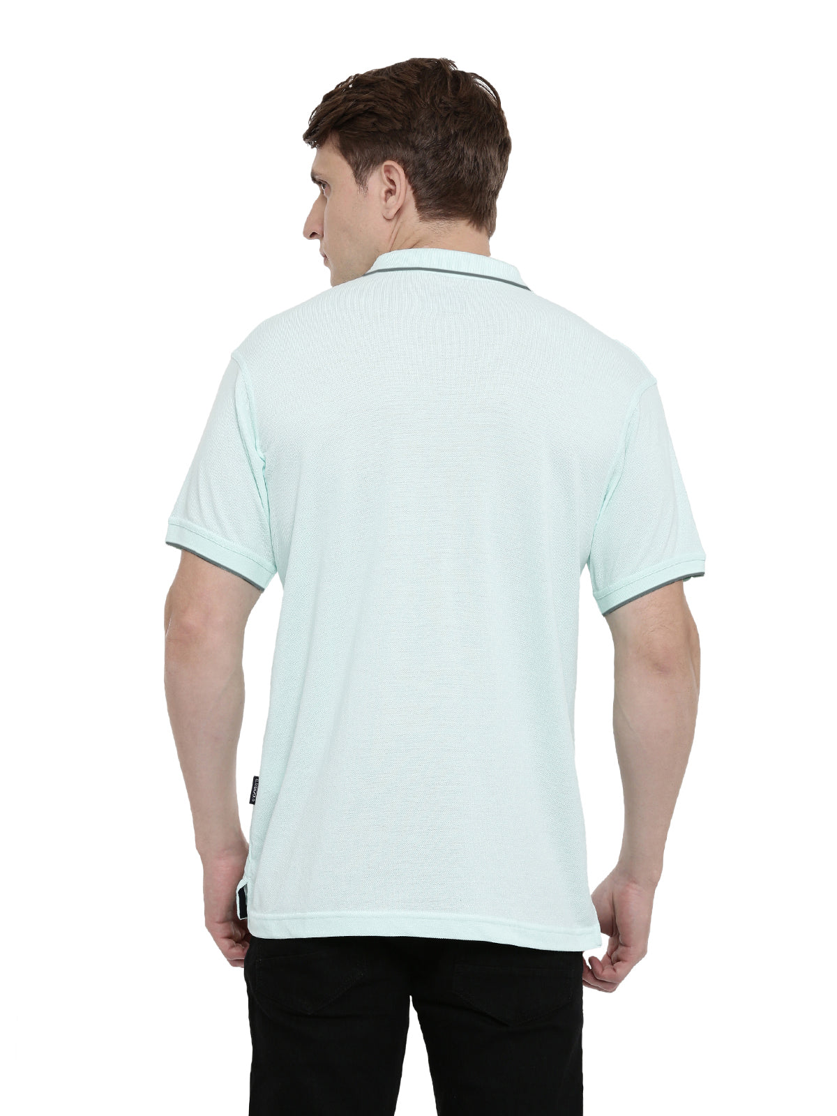 Classic Polo Men's Aruba Blue Authentic Fit Polo T-Shirt | 4SSN 205