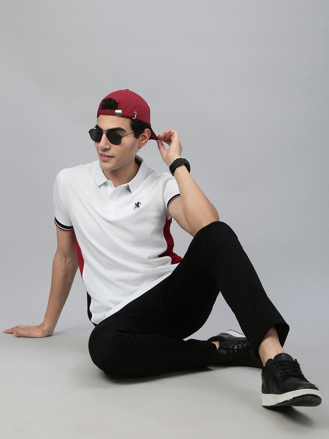 Classic Polo Men's Half Sleeve White Polo Neck Slim Fit Solid T-Shirt||GEN-X-POLO 34 A SF P