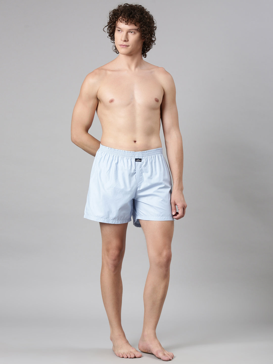 Classic Polo Men's Solid Slim Fit Cotton Boxer Shorts Pack Of 2 | BXT-127-SLD-SLD