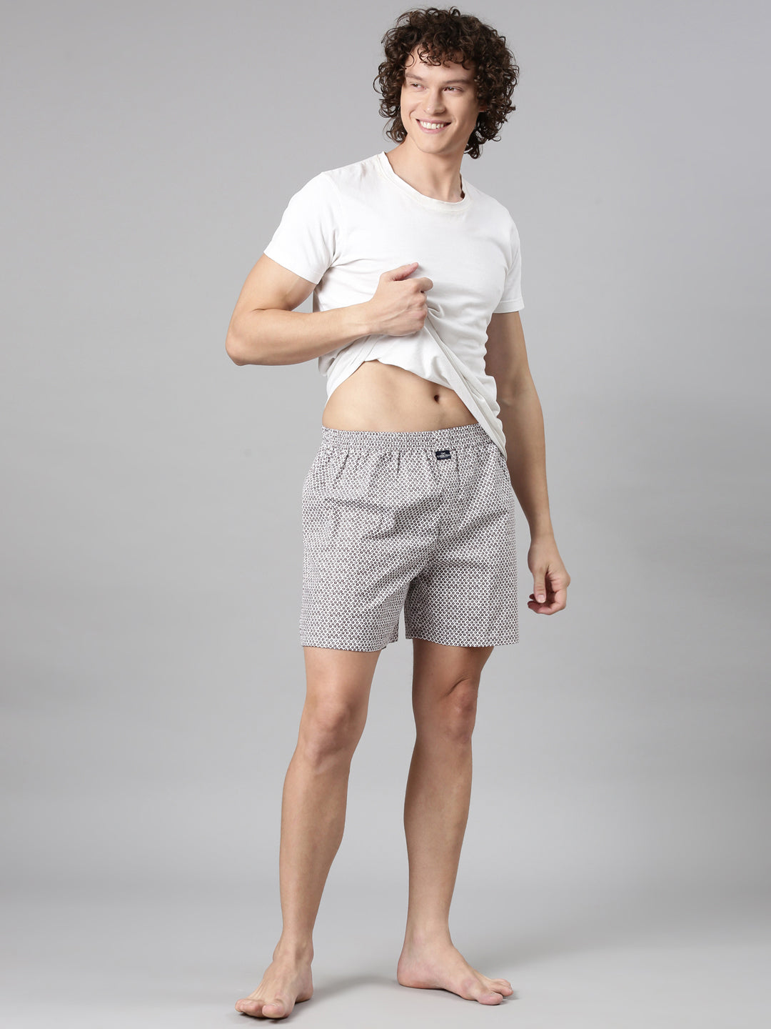 Classic Polo Men's All-Over Print Slim Fit Cotton Boxer Shorts Pack Of 2 | BXT-119-PRT-PRT