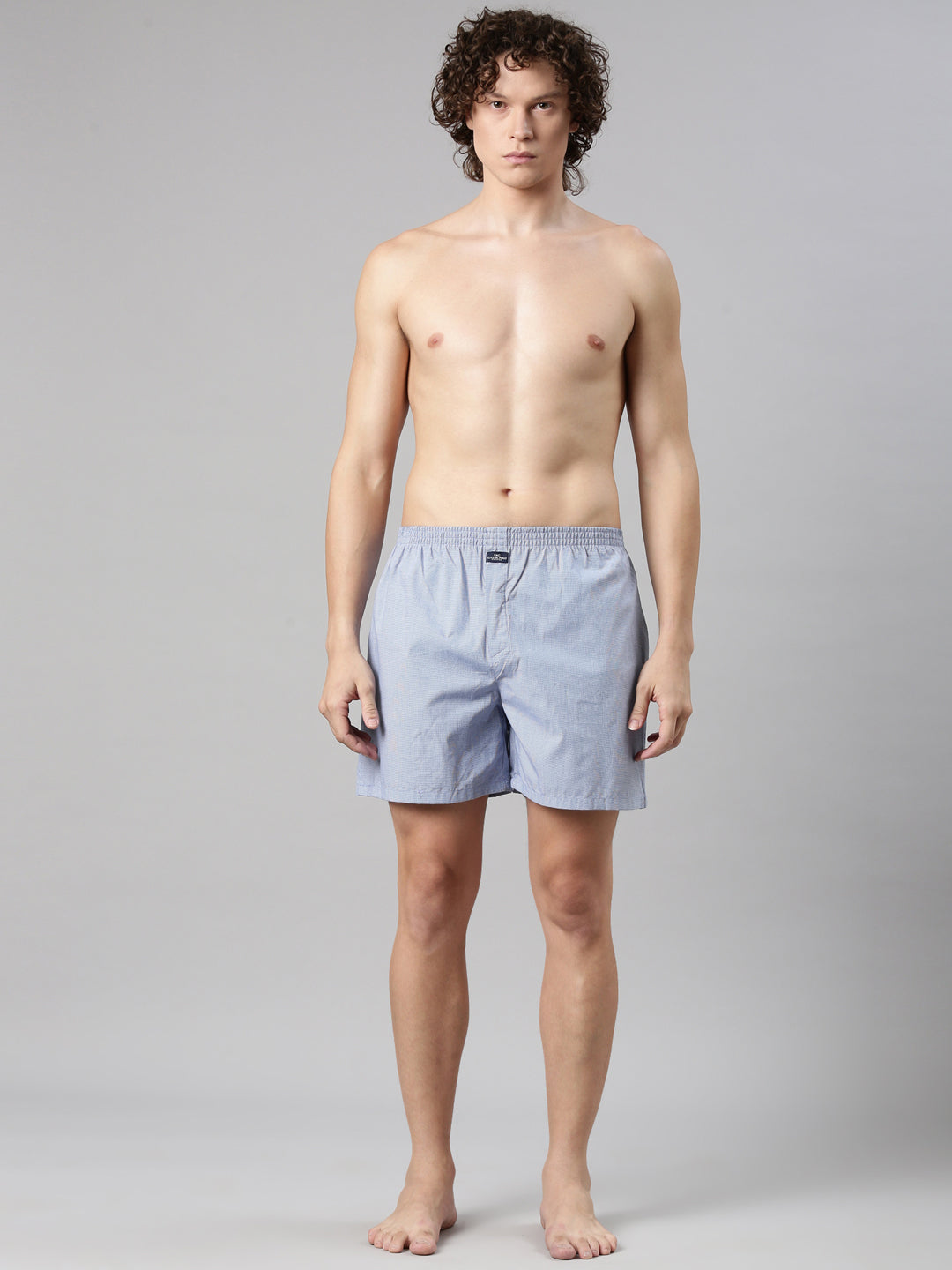 Classic Polo Men's Checked Slim Fit Cotton Boxer Shorts Pack Of 2 | BXT-110-CHK-CHK