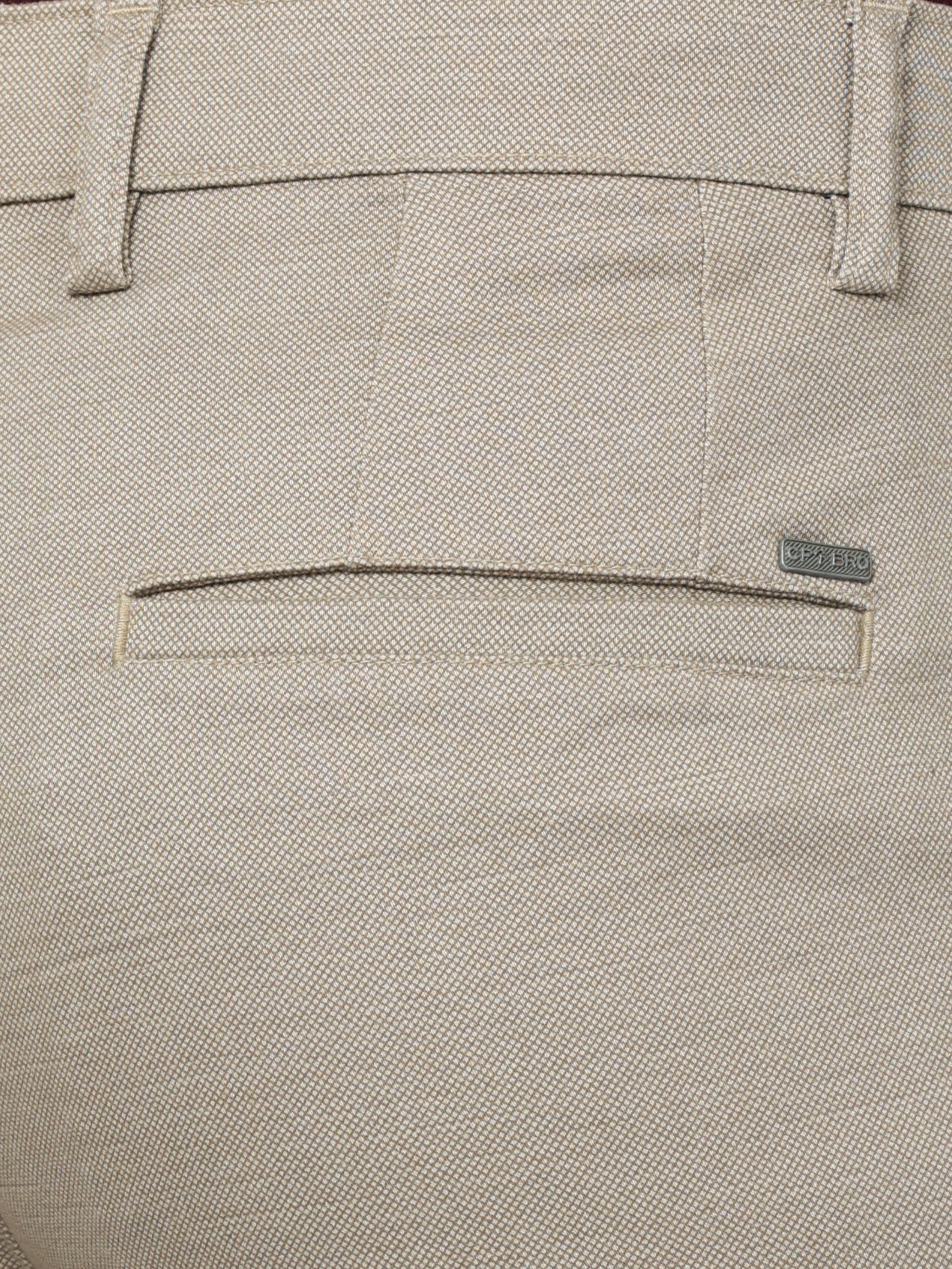 CP BRO Mens Chiesel Fit Solid Khakhi Color Trousers | Tbo2-10 B-Kha-Cf-Ly
