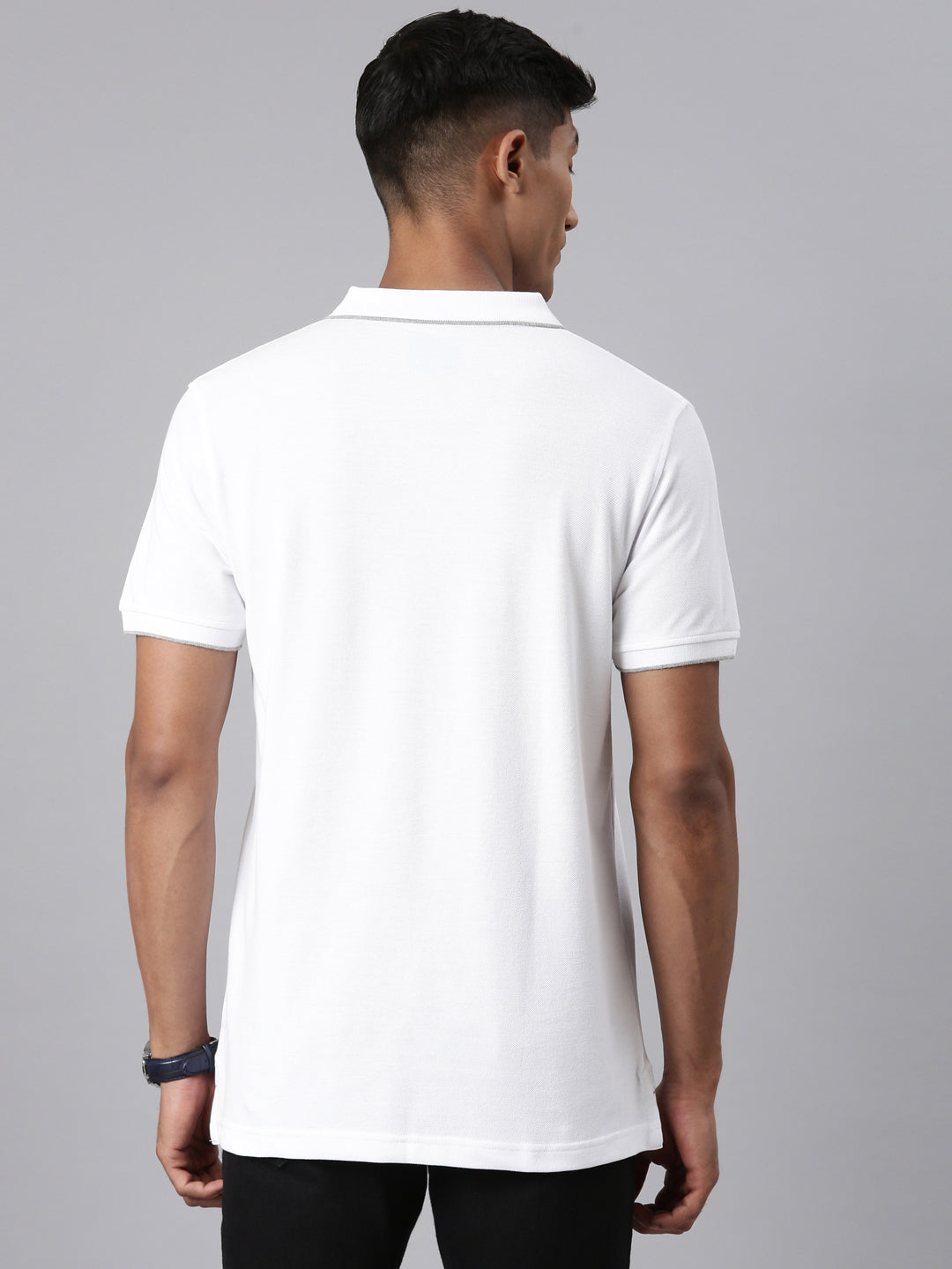 Classic Polo White Polo Neck Authentic Fit T Shirt Men 4SSN 223 Classic Polo