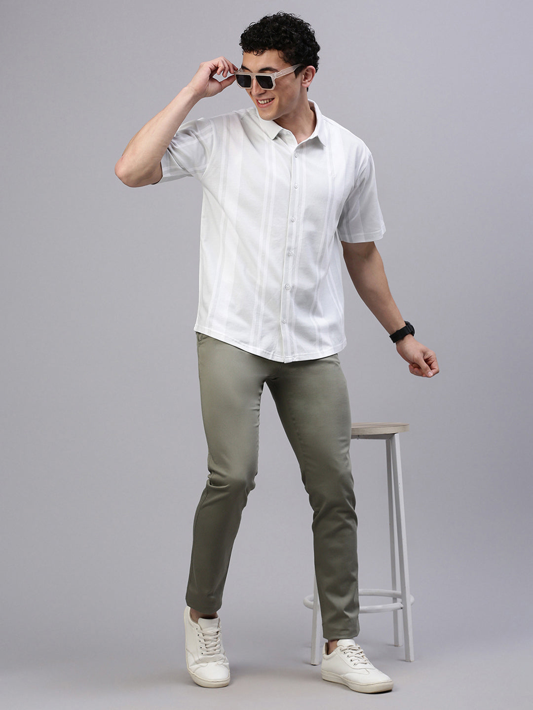 Classic Polo Men's Olive Slim Fit Solid Trouser||TQ1-CL-31-F-OLV-MF-LY