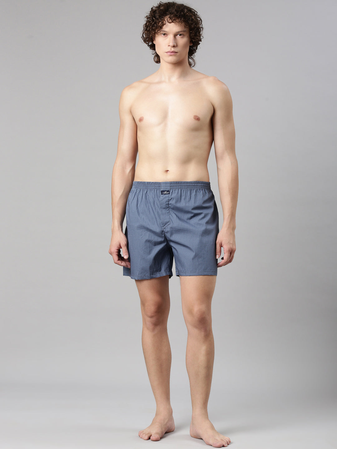Classic Polo Men's Solid/All-Over Print Slim Fit Cotton Boxer Shorts Pack Of 2 | BXT-68-PRT-JAQ