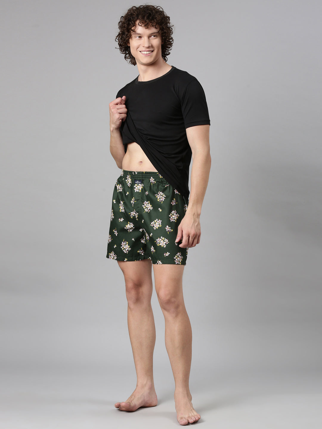 Classic Polo Men's All-Over Print Slim Fit Cotton Boxer Shorts Pack Of 2 | BXT-118-PRT-PRT