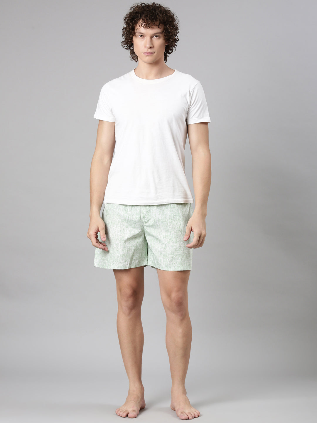 Classic Polo Men's Solid/All-Over Print Slim Fit Cotton Boxer Shorts Pack Of 2 | BXT-100-SLD-PRT