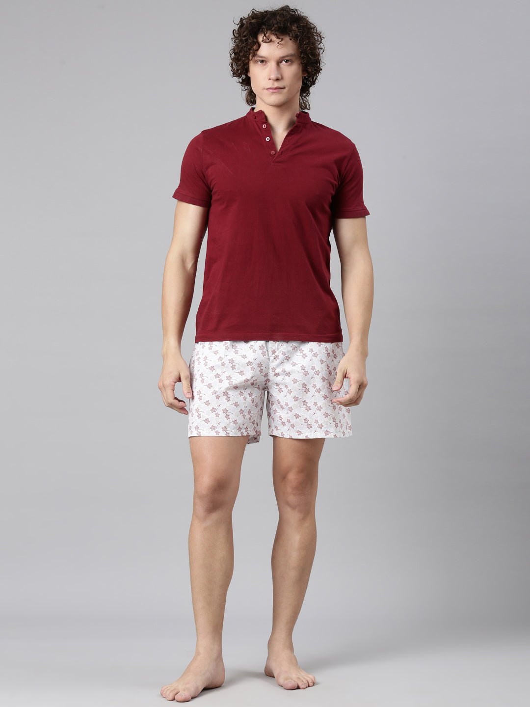 Classic Polo Men's All-Over Print Slim Fit Cotton Boxer Shorts Pack Of 2 | BXT-116-PRT-PRT